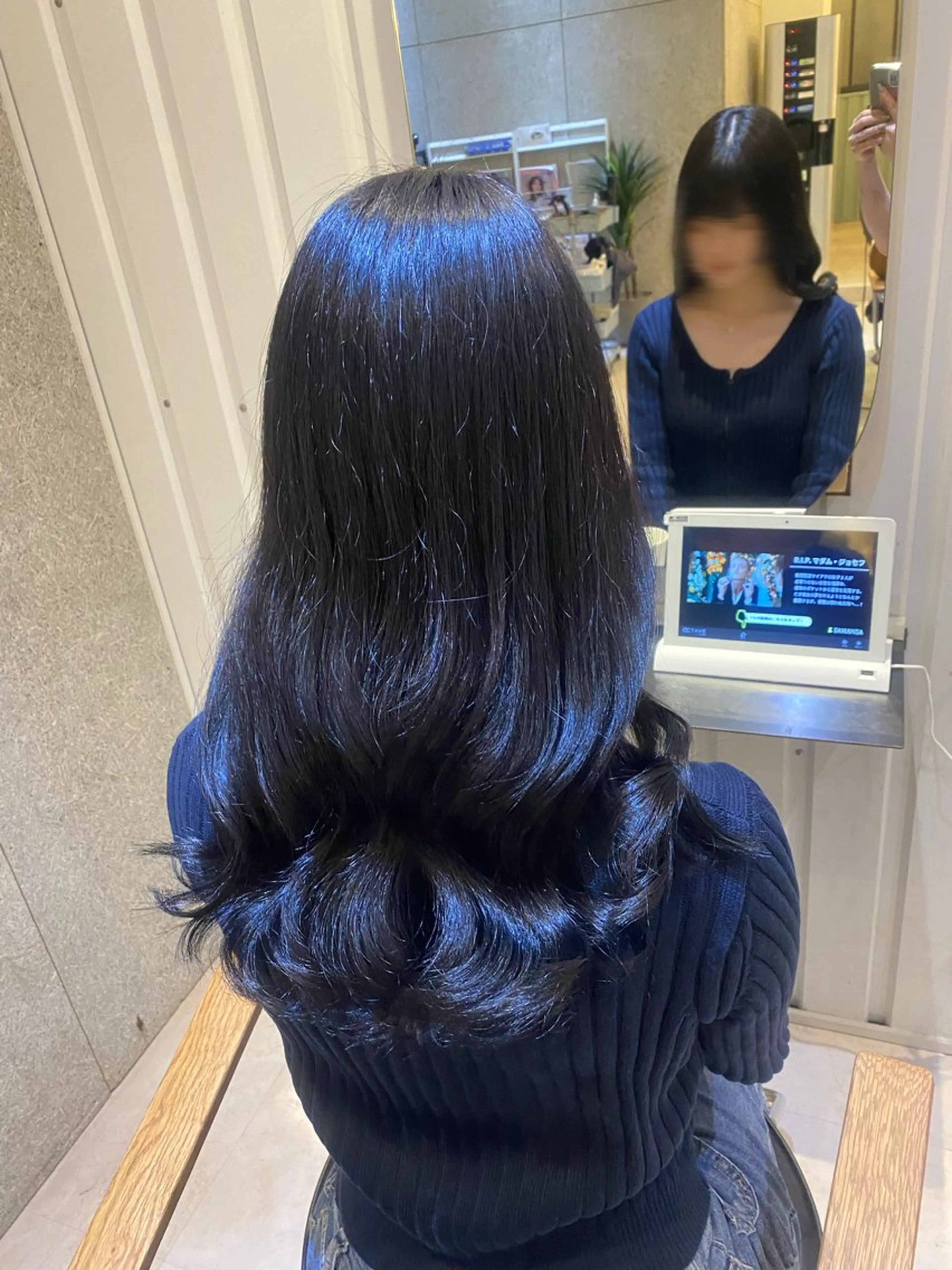 セミロング カラー ヘアアレンジ 髪質改善＆トリートメント over hair所沢店所属・韓国風/レイヤー/ 𝑵𝒂𝒏𝒂🩶のヘアスタイル