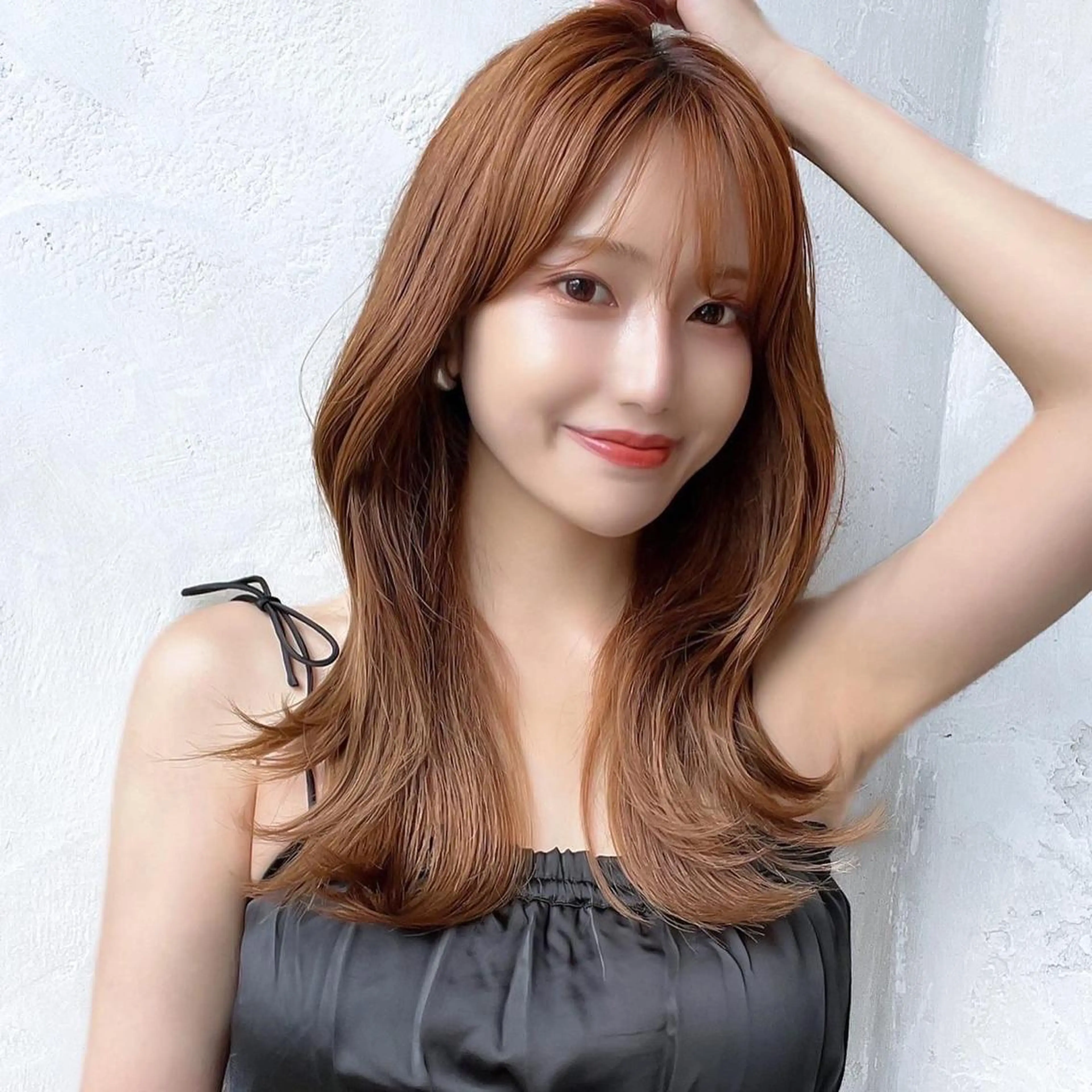 セミロング カラー ベージュカラー ブラウンカラー ブラウンベージュ くびれヘア 顔周りカット カット ヘアカラー トリートメント 顔周り/くびれヘア 韓国ヘア💕風間るなのヘアスタイル