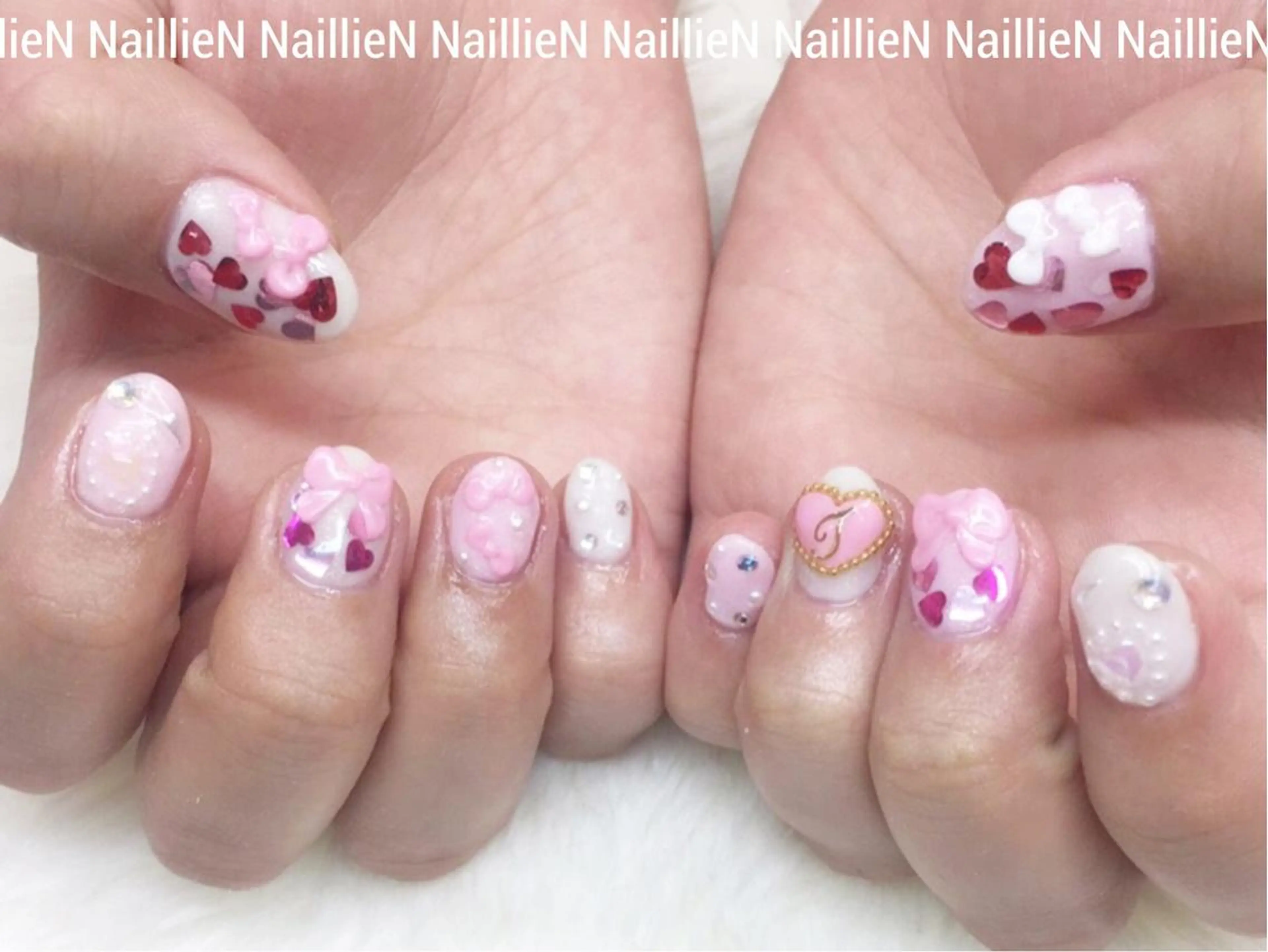 ネイル ガーリー ハンドネイル Nail lieNのネイルデザイン