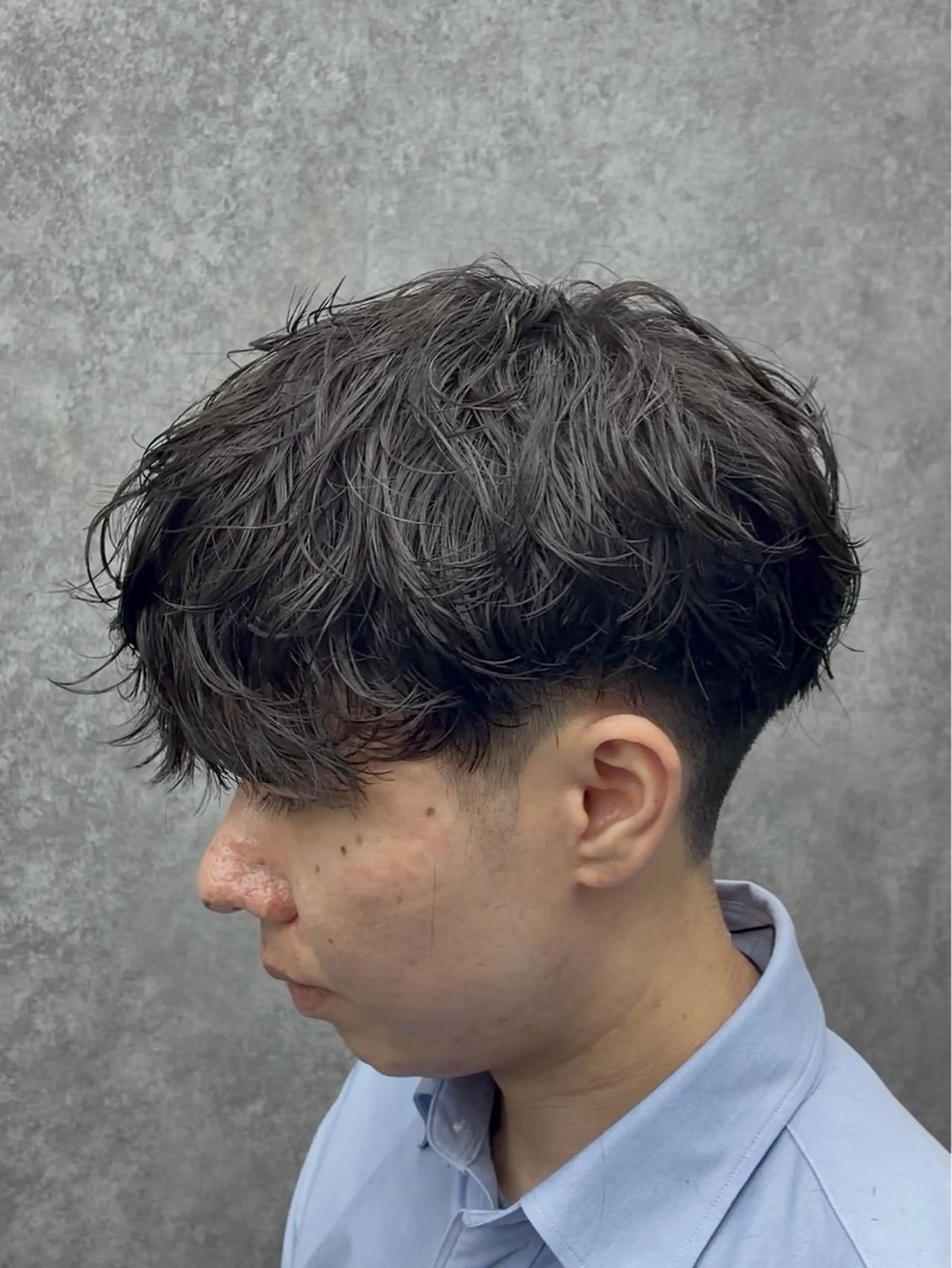 パーマ メンズ カット パーマ 深野 ちさとのヘアスタイル