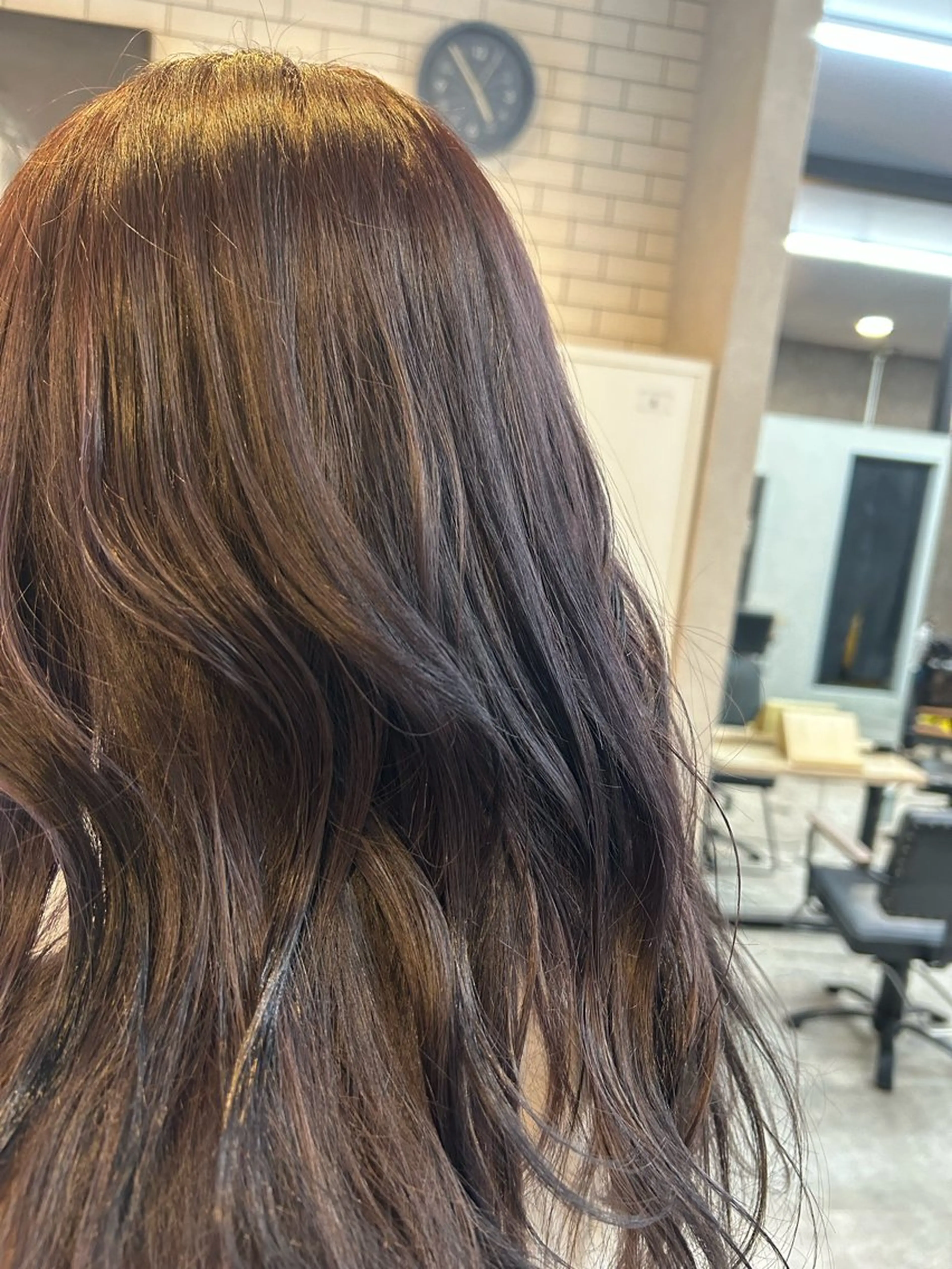 ミディアム カラー ブリーチ ラベンダーカラー ブリーチなしカラー いなみね はるきのヘアスタイル