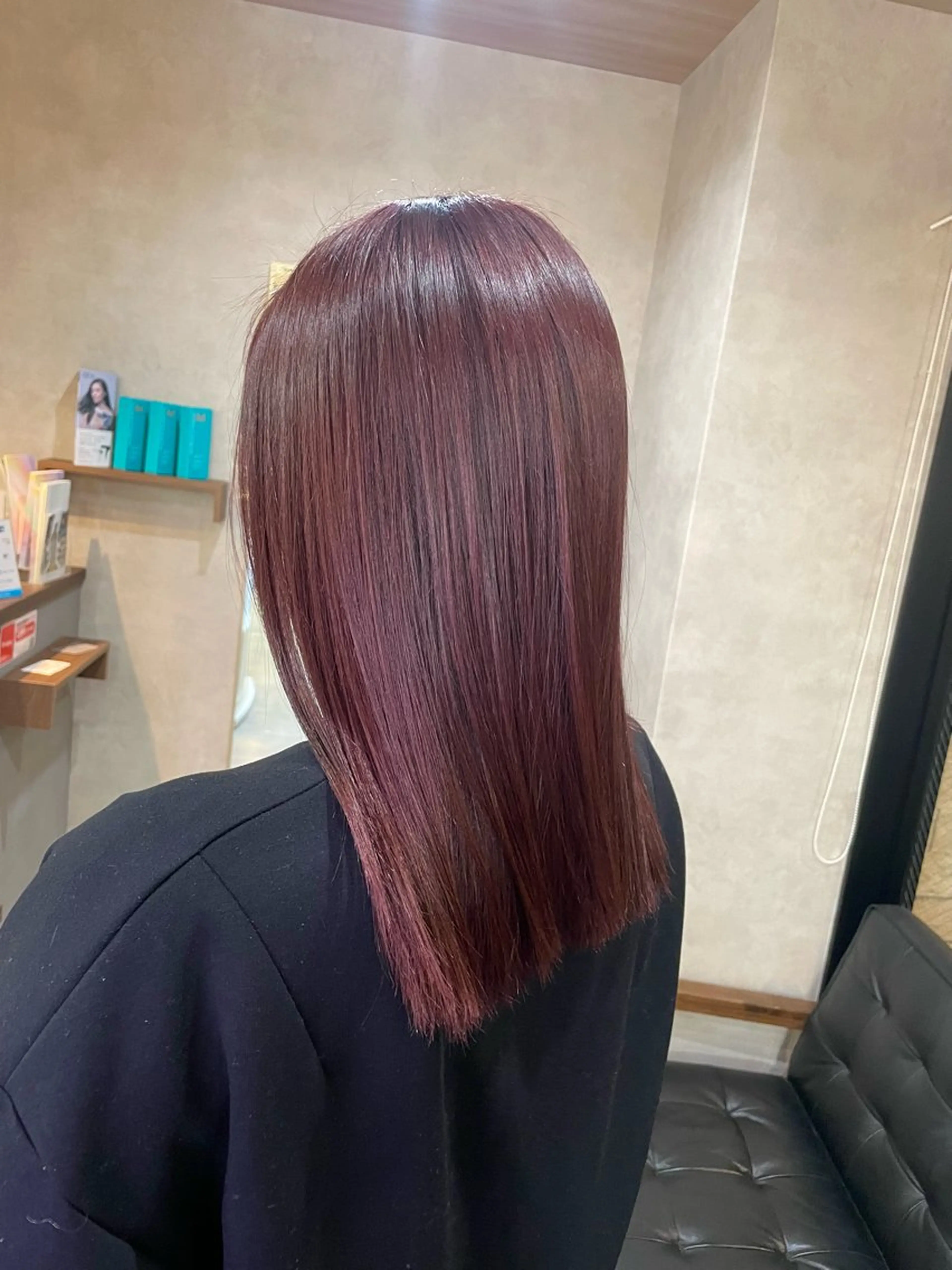 セミロング カラー ピンクカラー カット ヘアカラー RIENS / ayu ♡のヘアスタイル