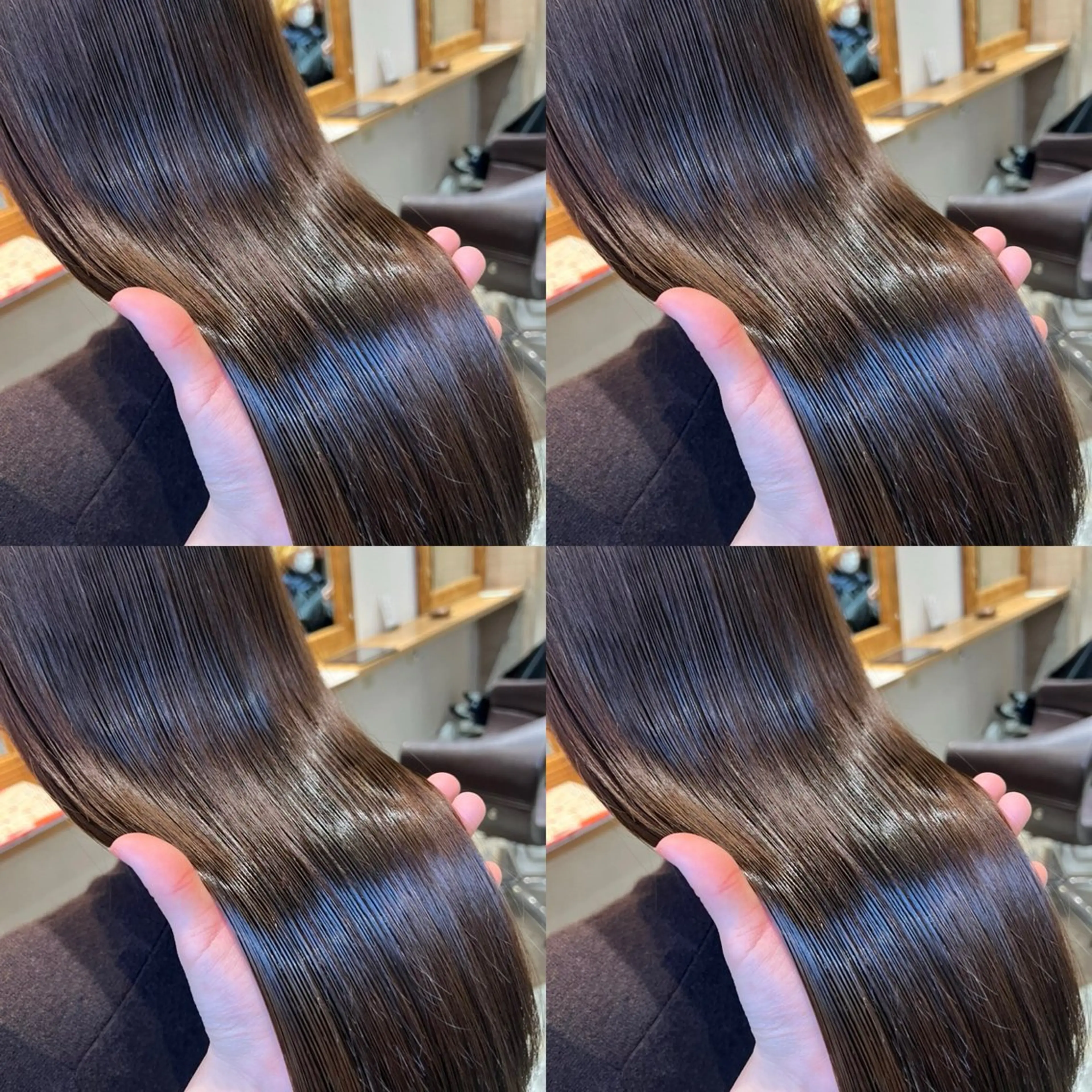 ロング カラー ダークグレー ダークグレージュ グレージュ 髪質改善 カット ヘアカラー トリートメント 店長✨️韓国ヘア✖️ 髪質改善カラー／純大のヘアスタイル