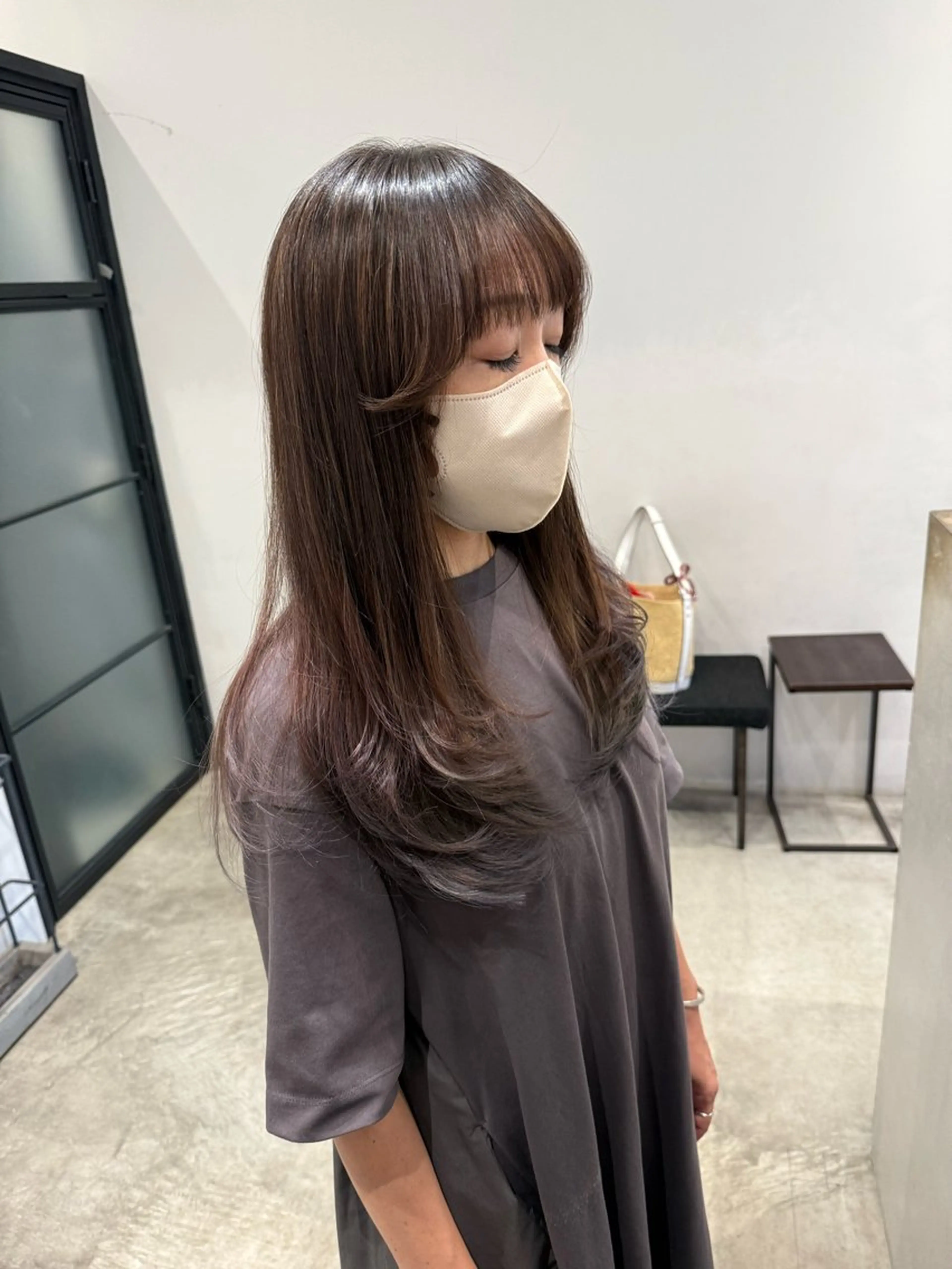 ロング レイヤーカット 川口開世 cutのヘアスタイル