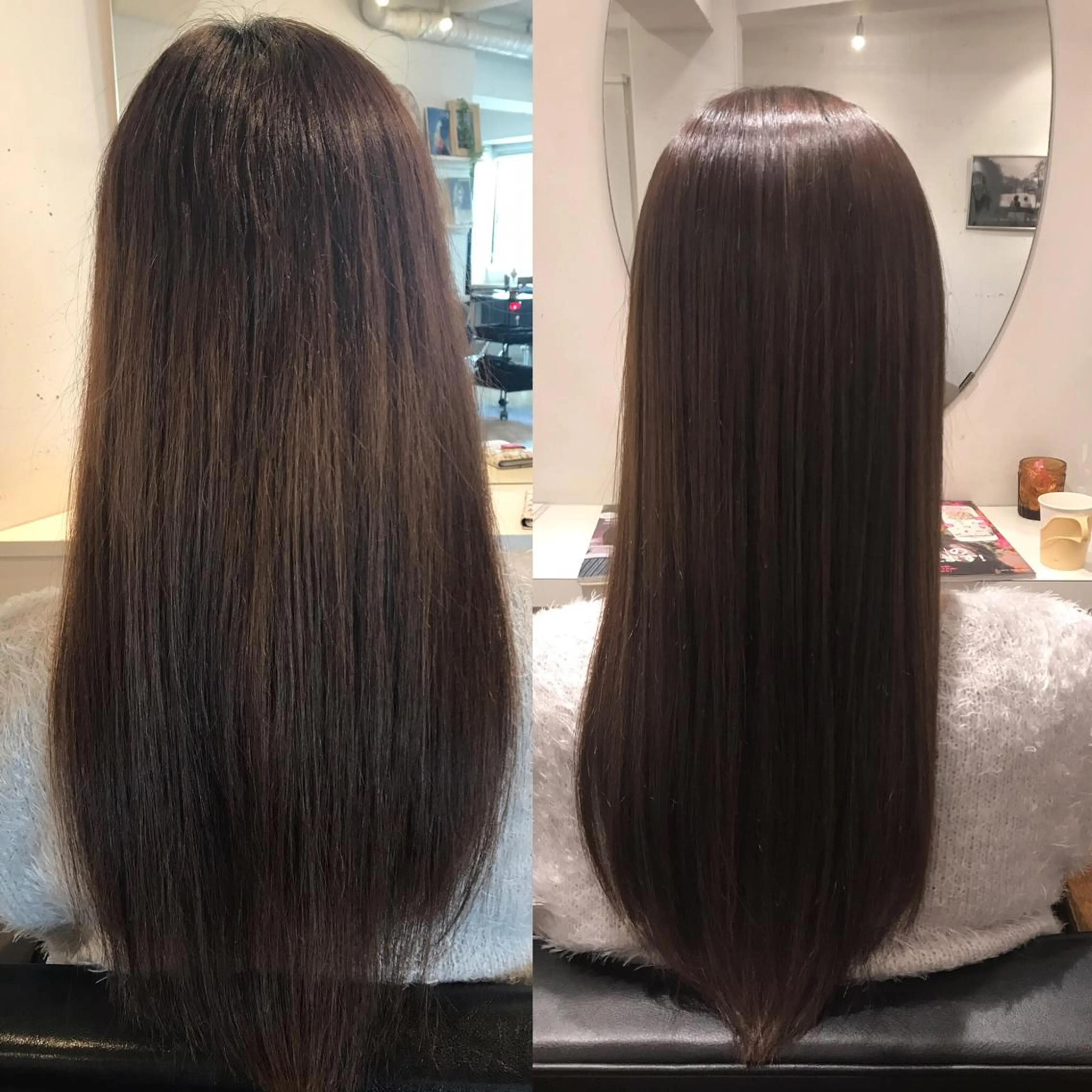 セミロング カラー パーマ 髪質改善 縮毛矯正 代官山/恵比寿所属・髪質改善/縮毛矯正 専門　代官山/恵比寿のヘアスタイル