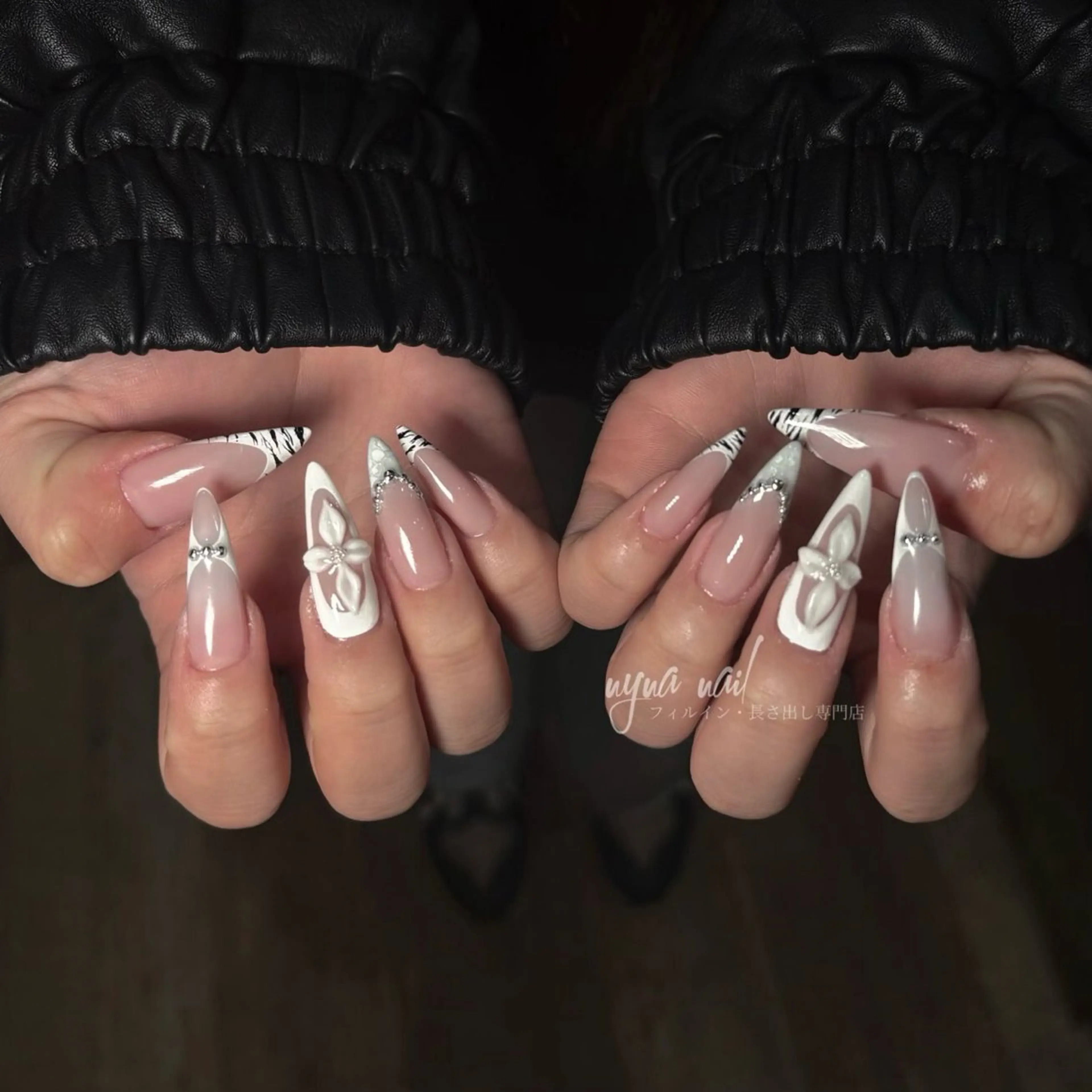 ネイル ハンドネイル 長さ出し専門 nynaのネイルデザイン