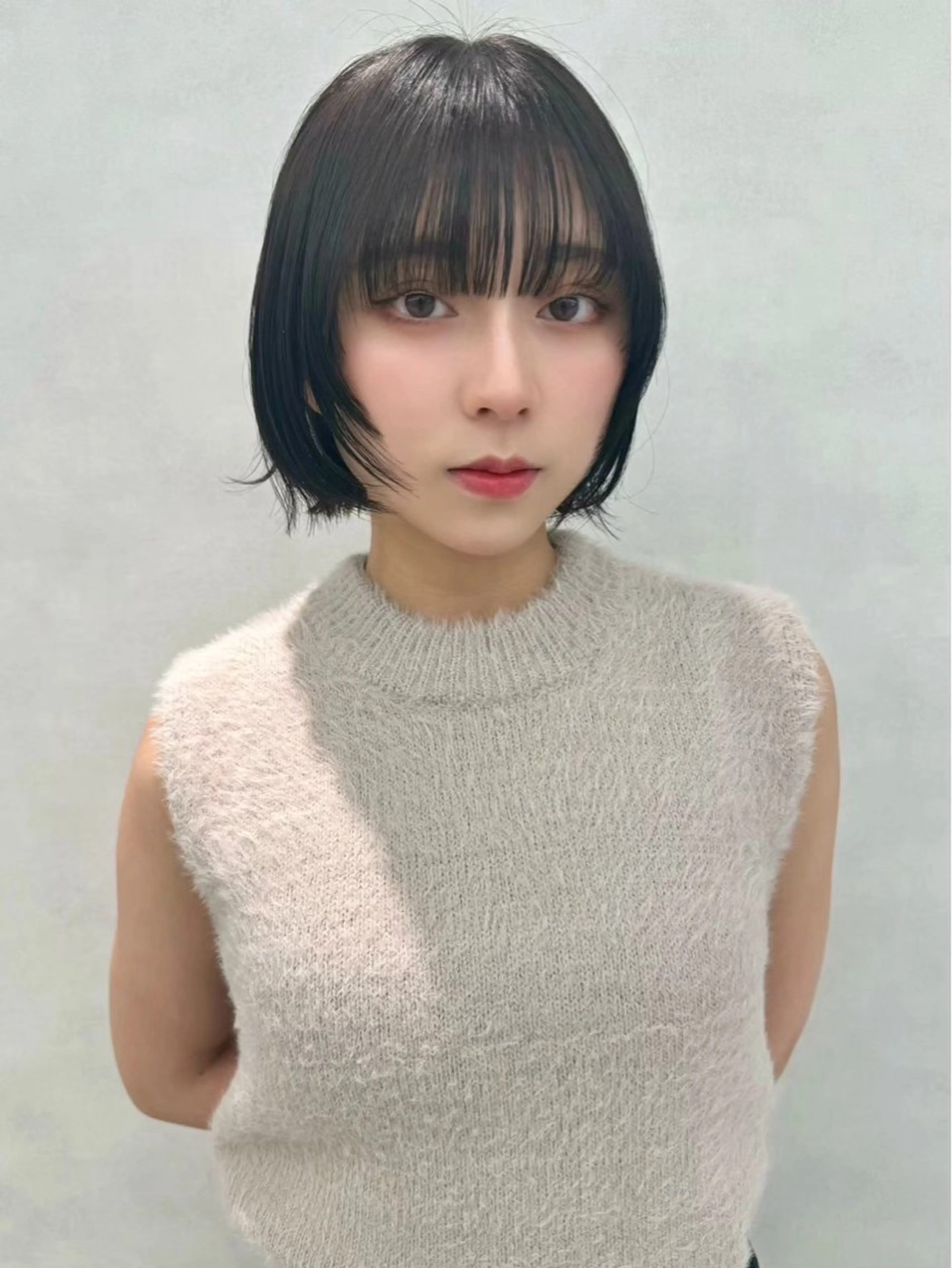 ショート 韓国 ブリーチ無し Wカラー💗夢果💗のヘアスタイル