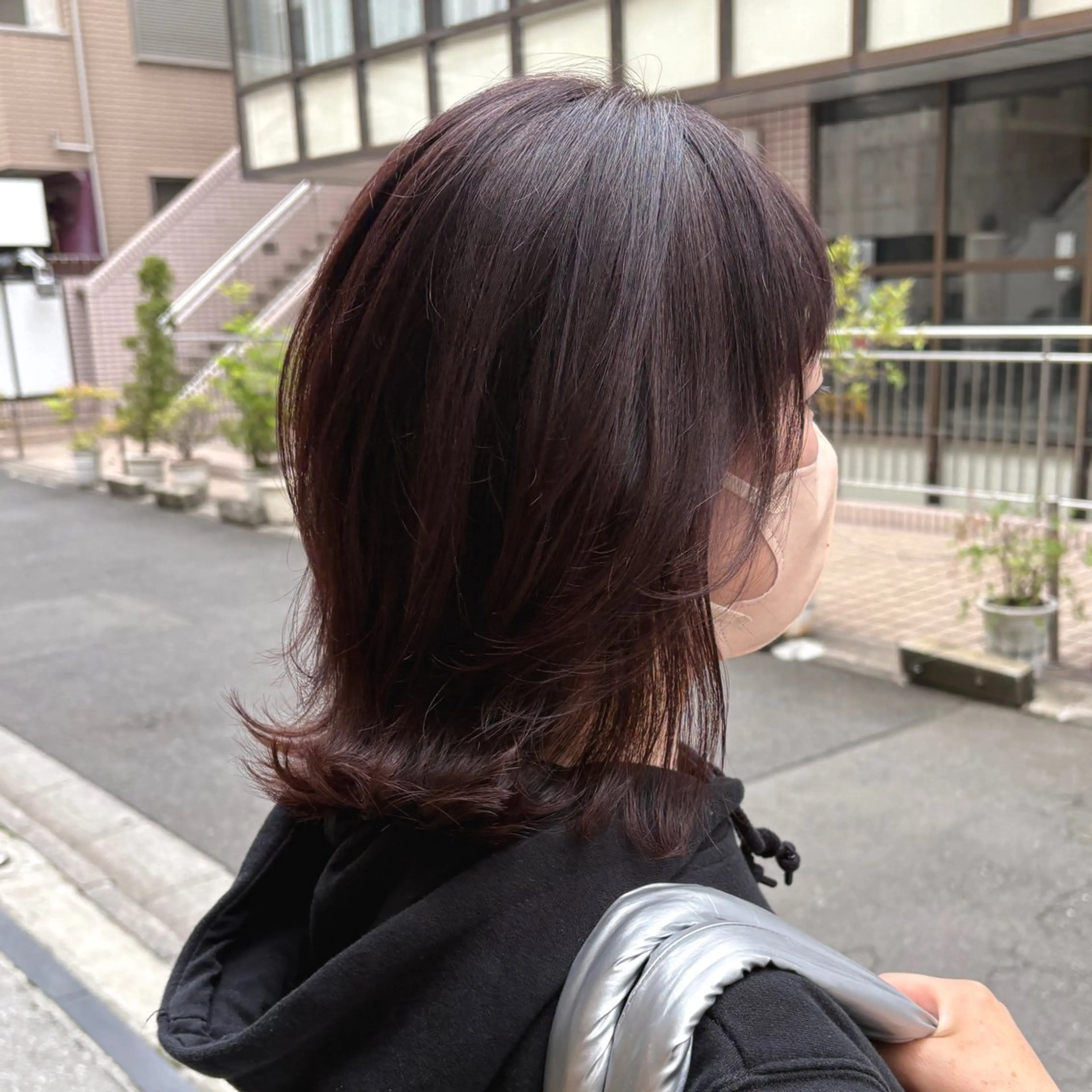 ミディアム カラー ベージュカラー ハイライトカラー ピンクカラー ピンクベージュ ハイライト カット ヘアカラー トリートメント ヘッドスパ DX SHARE SALON所属・matka白髪ぼかし 大人ヘア/KEIKOのヘアスタイル