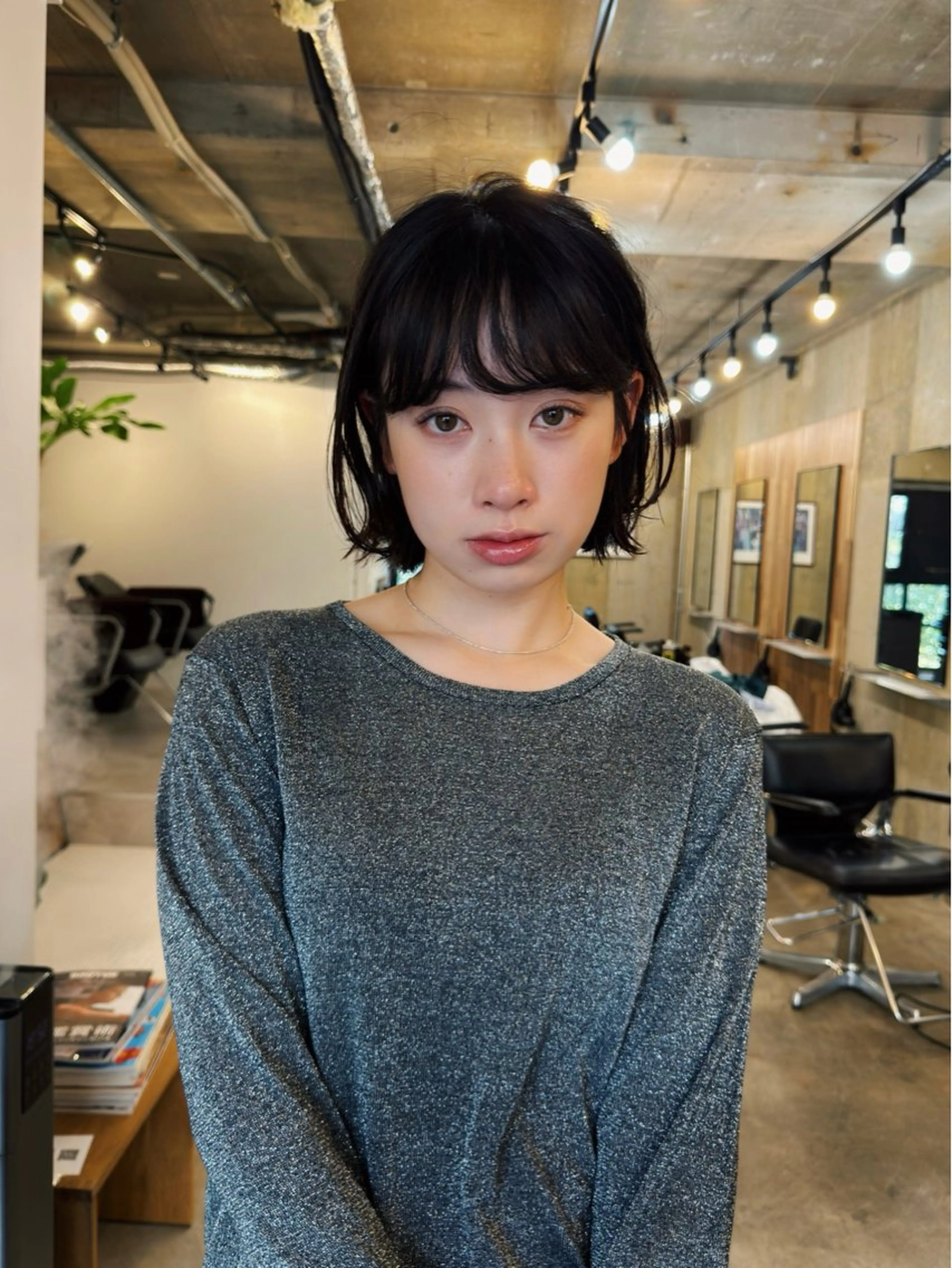 ショート パーマ くぎお けんじのヘアスタイル