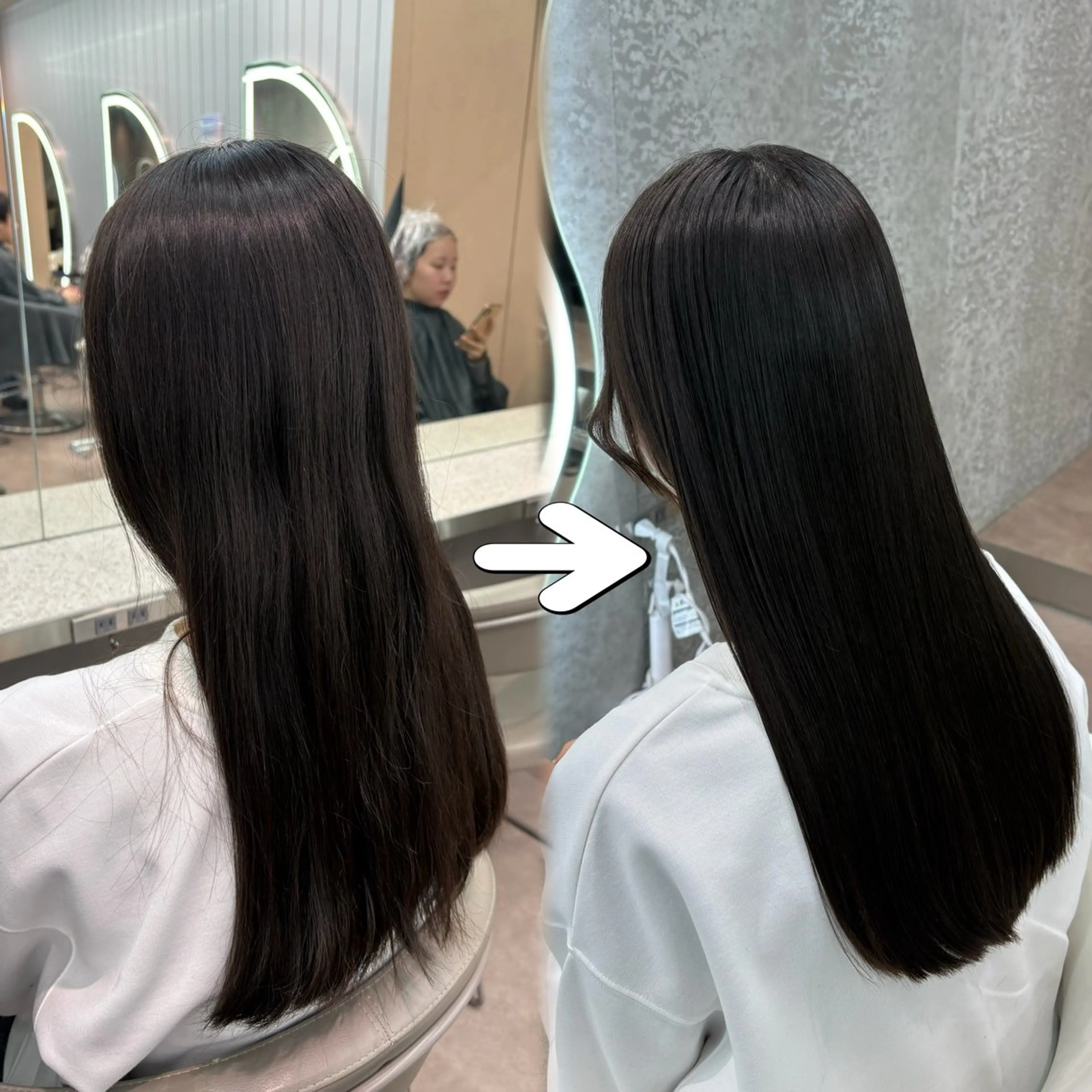 ロング ヘアアレンジ 髪質改善 レイヤーカット 縮毛矯正 酸性ストレート 縮毛矯正 トリートメント ヘアセット 大宮‎🩵縮毛矯正 髪質改善 佐藤 和のヘアスタイル