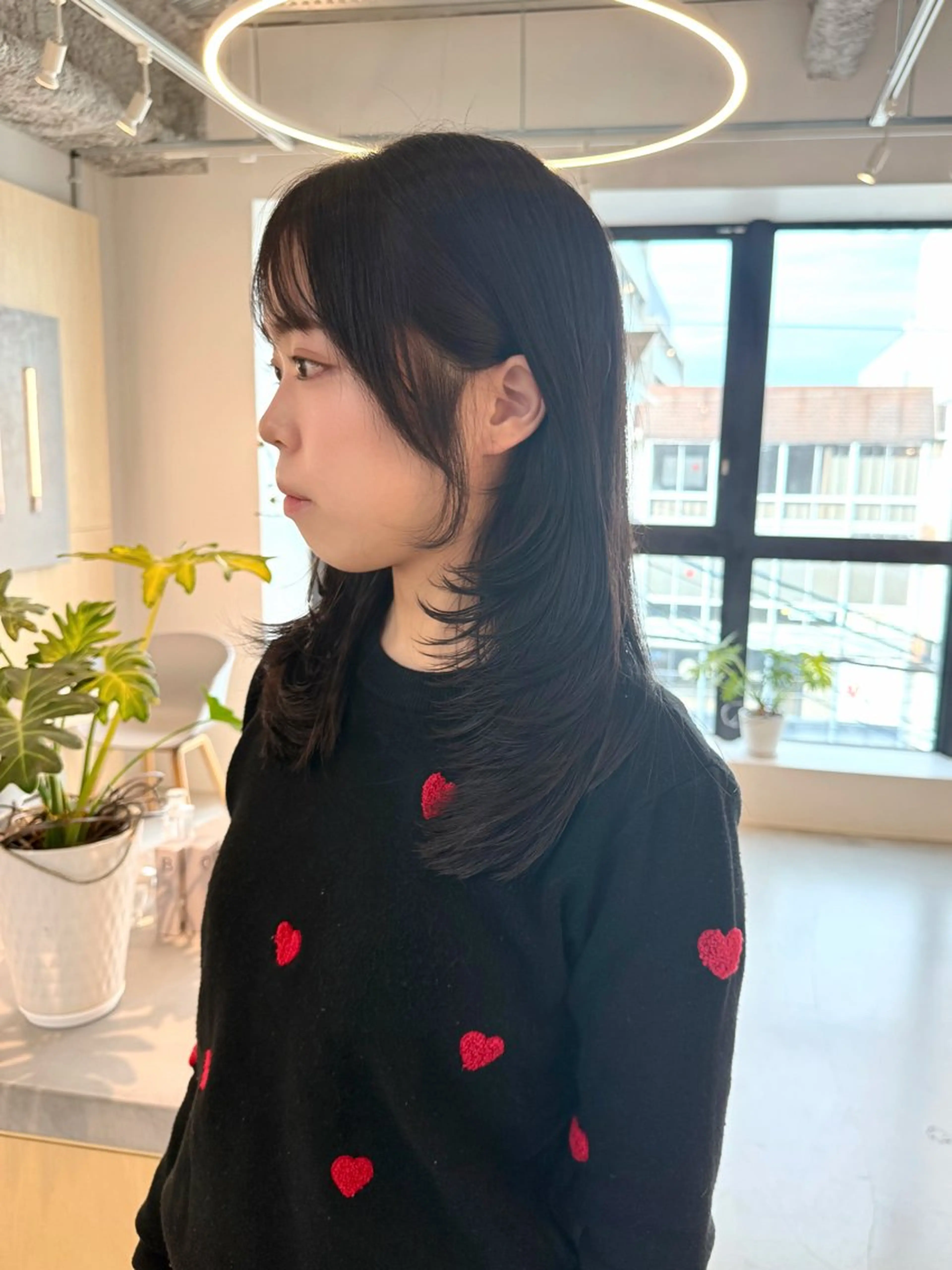 ミディアム ミディアムレイヤー レイヤーカット カット sida西院/ 原田大希のヘアスタイル