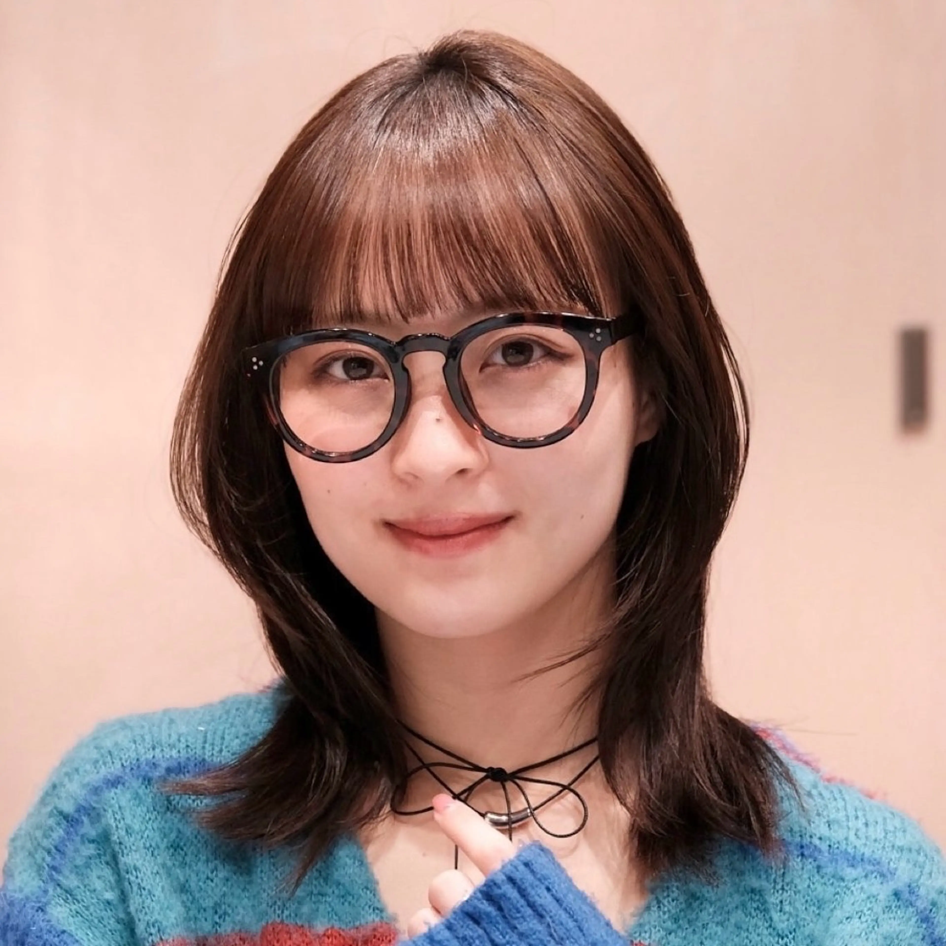 ミディアム カラー ブリーチ/暖色/ ダブルカラー/ゆきなのヘアスタイル