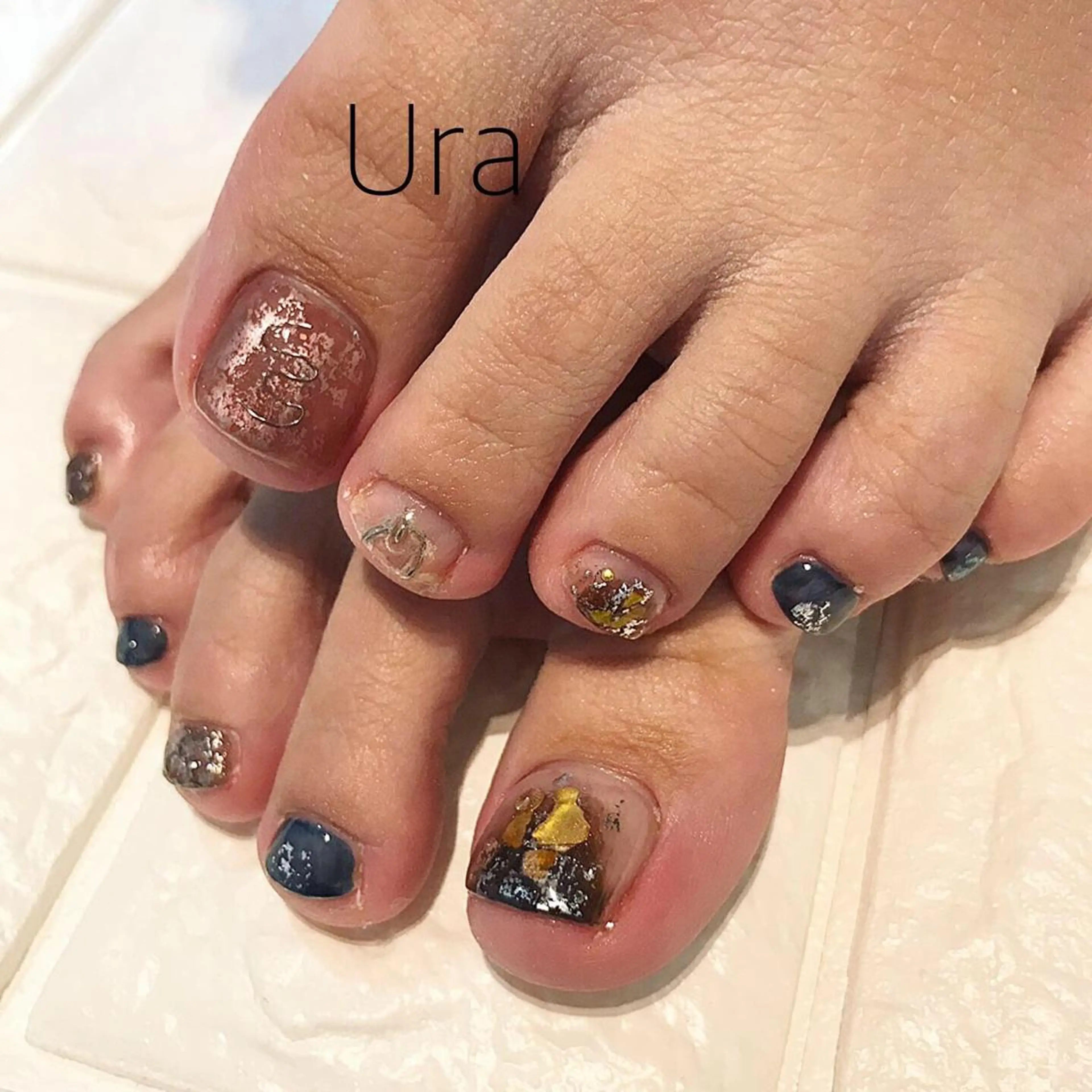 ネイル フットネイル UrakoNail 《nail》のネイルデザイン