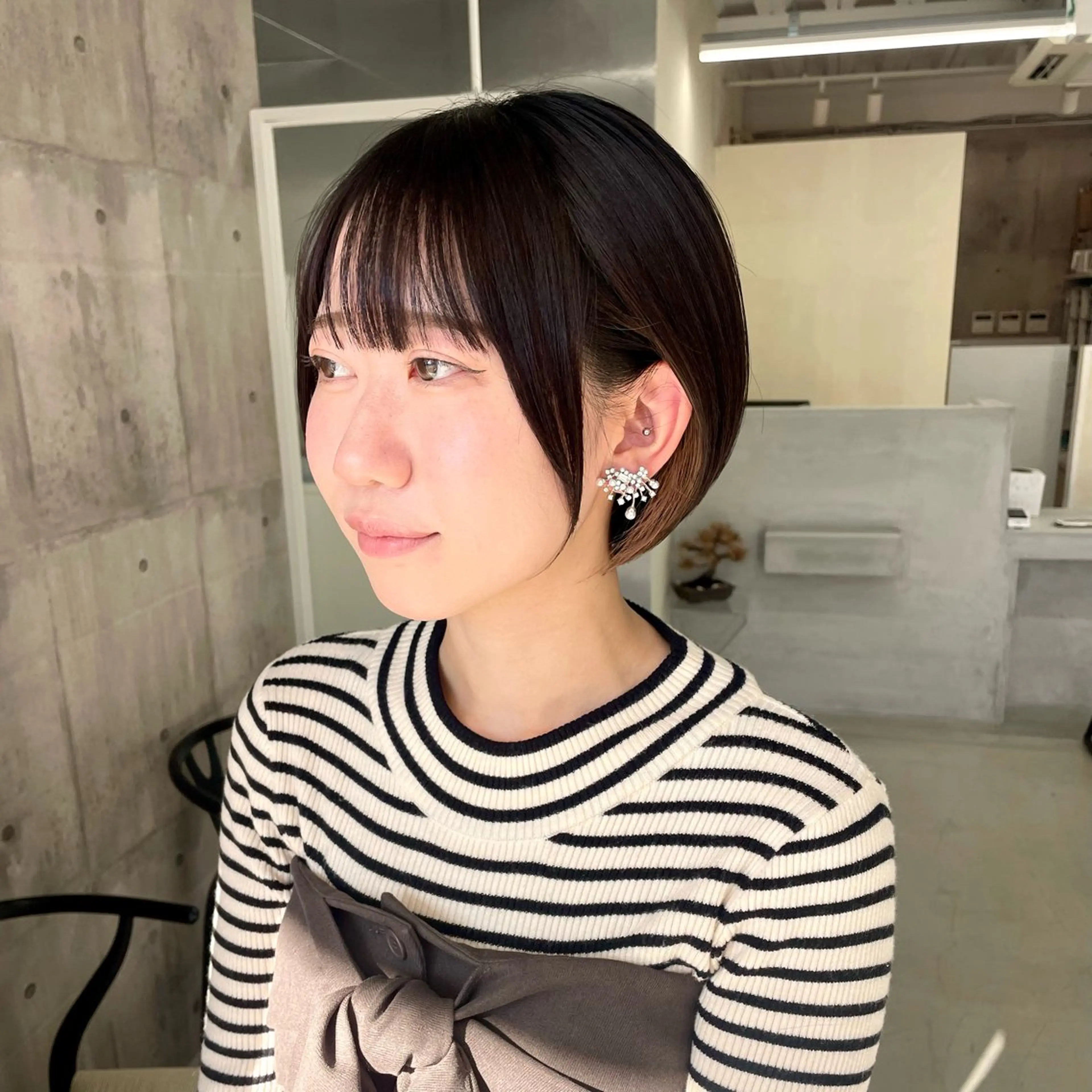 ショート ショートボブ ボブ ショートヘア カット 錦 茉李 @lm.mari03のヘアスタイル