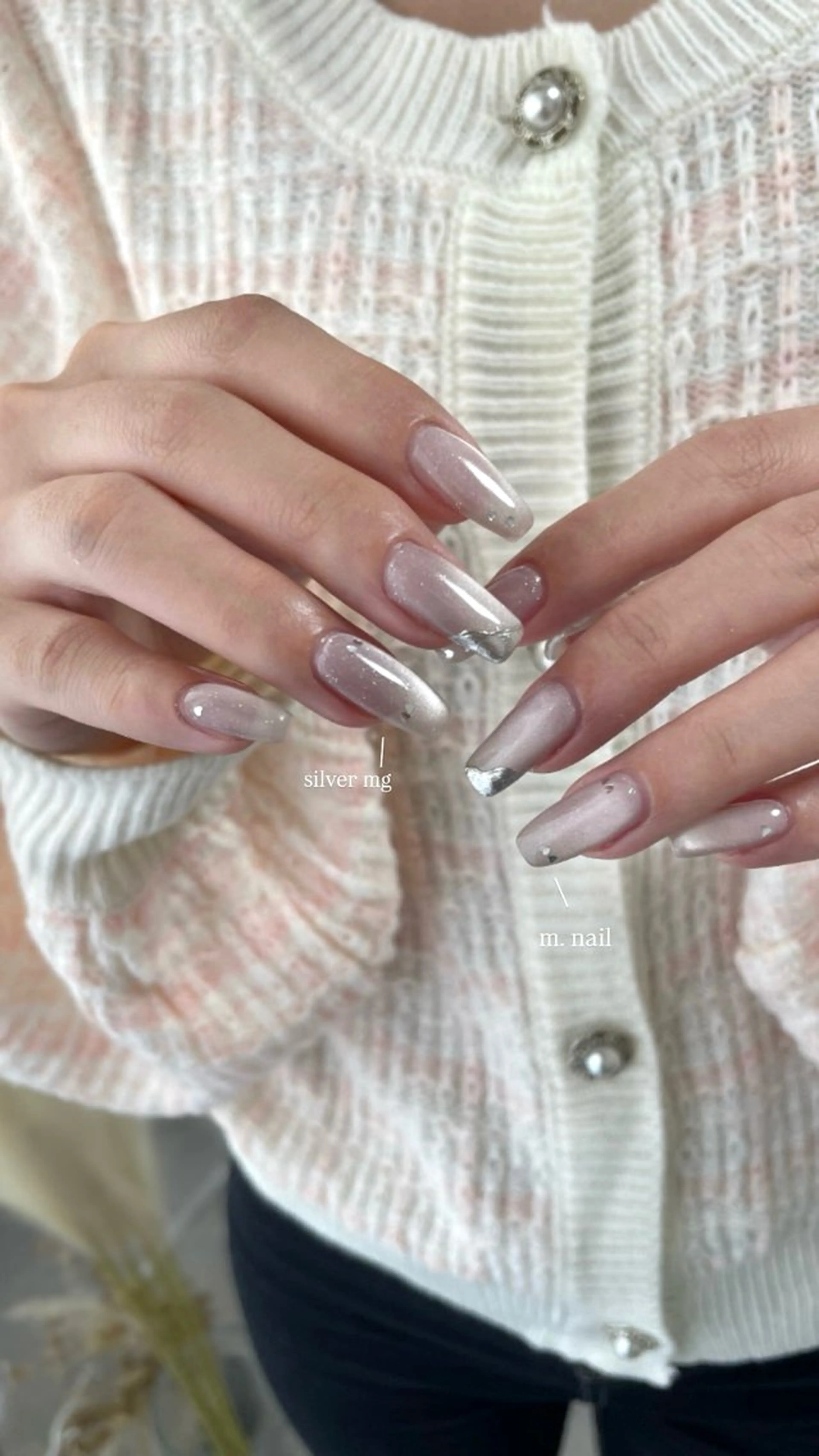 ネイル フラッシュネイル フラッシュマグ マグネットネイル ハンドネイル m.nail salonのネイルデザイン