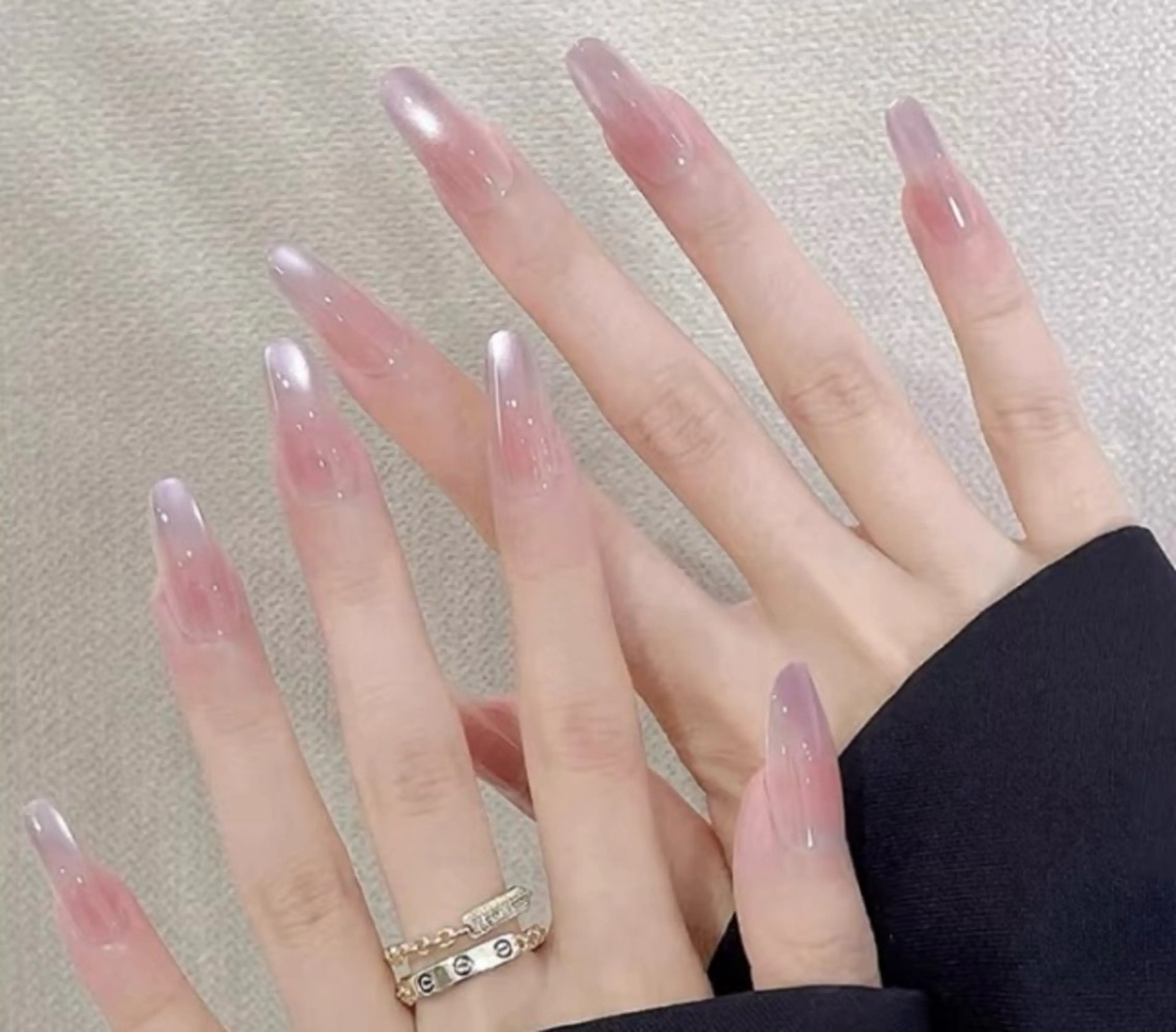 ネイル ハンドネイル H3 Nail Tsuki🦋💙のネイルデザイン