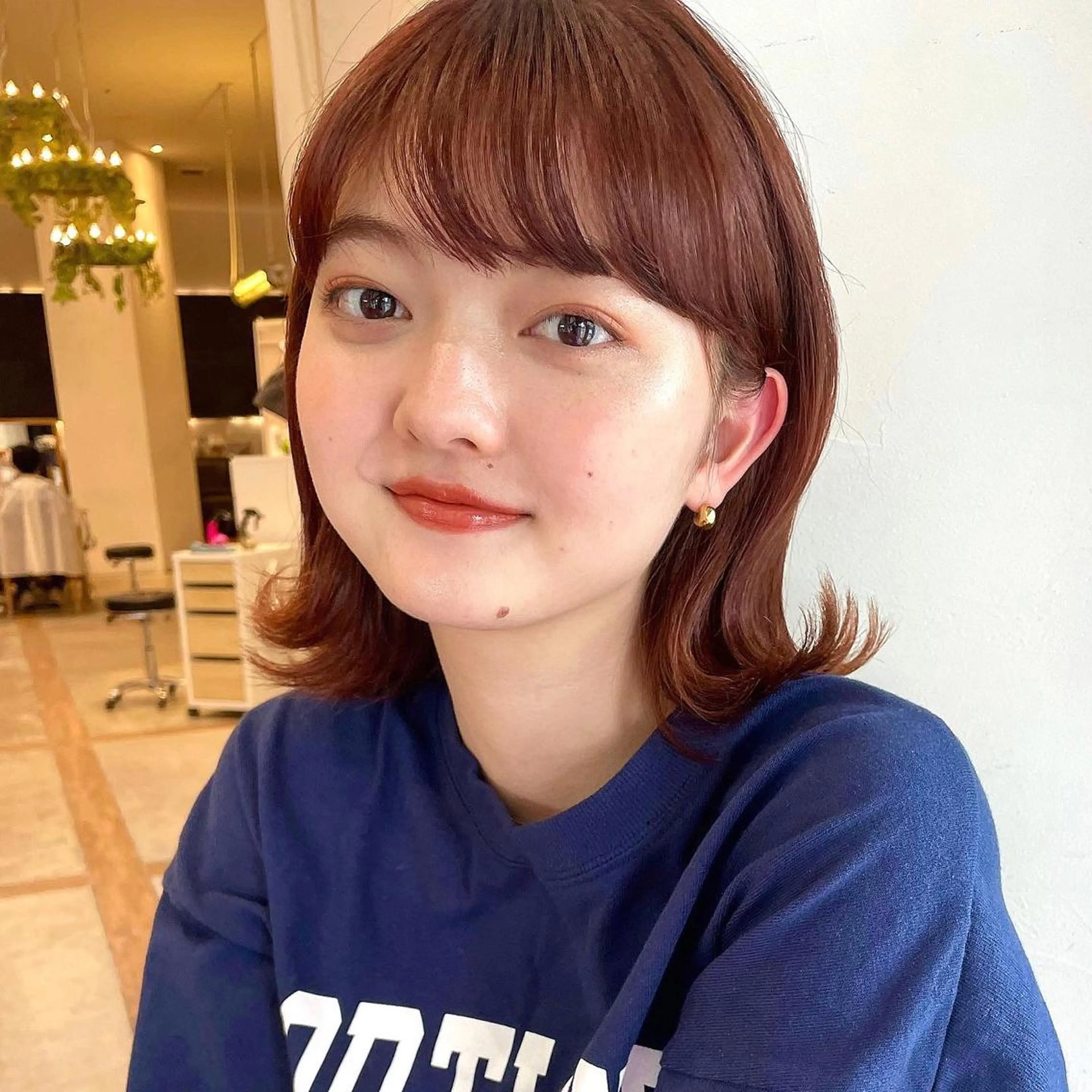 ミディアム カラー ヘアアレンジ OAK 学芸大学所属・秋葉萌　透明感カラー /レイヤー/ボブ♡のヘアスタイル