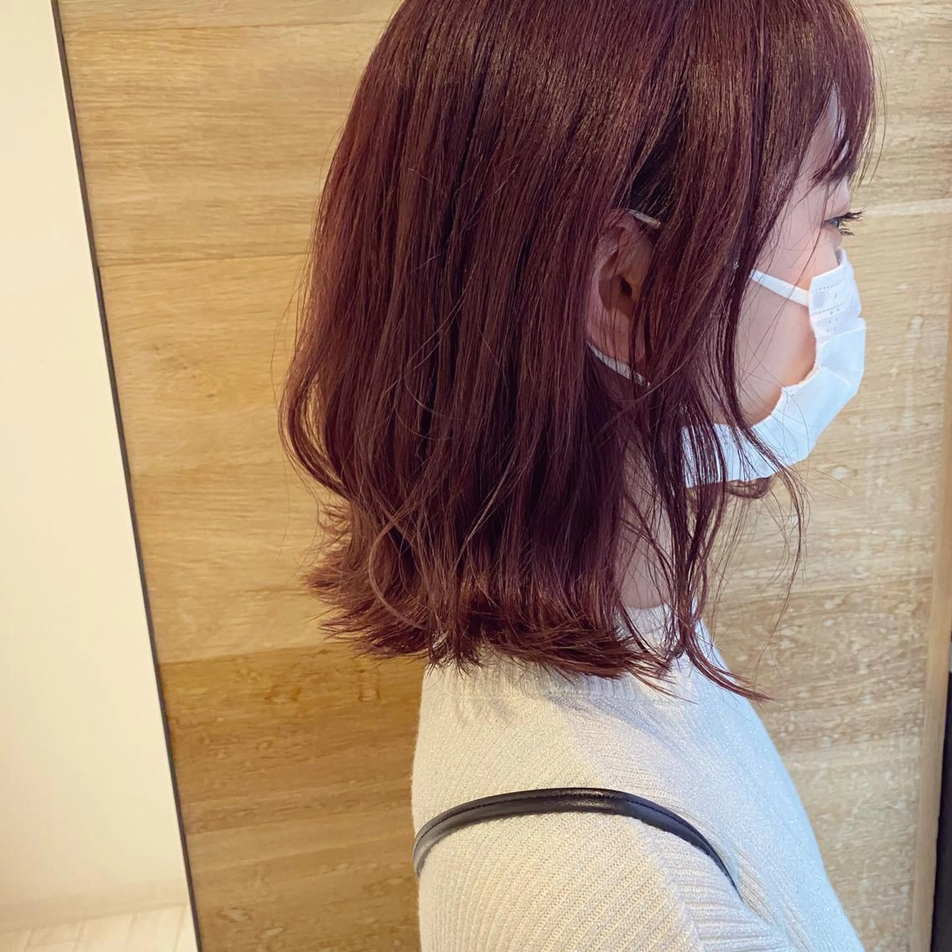 ミディアム カラー ベージュカラー ブリーチ ラベンダーカラー ラベンダーピンク ピンクカラー カット ヘアカラー トリートメント newi 京橋 【yuuki】のヘアスタイル