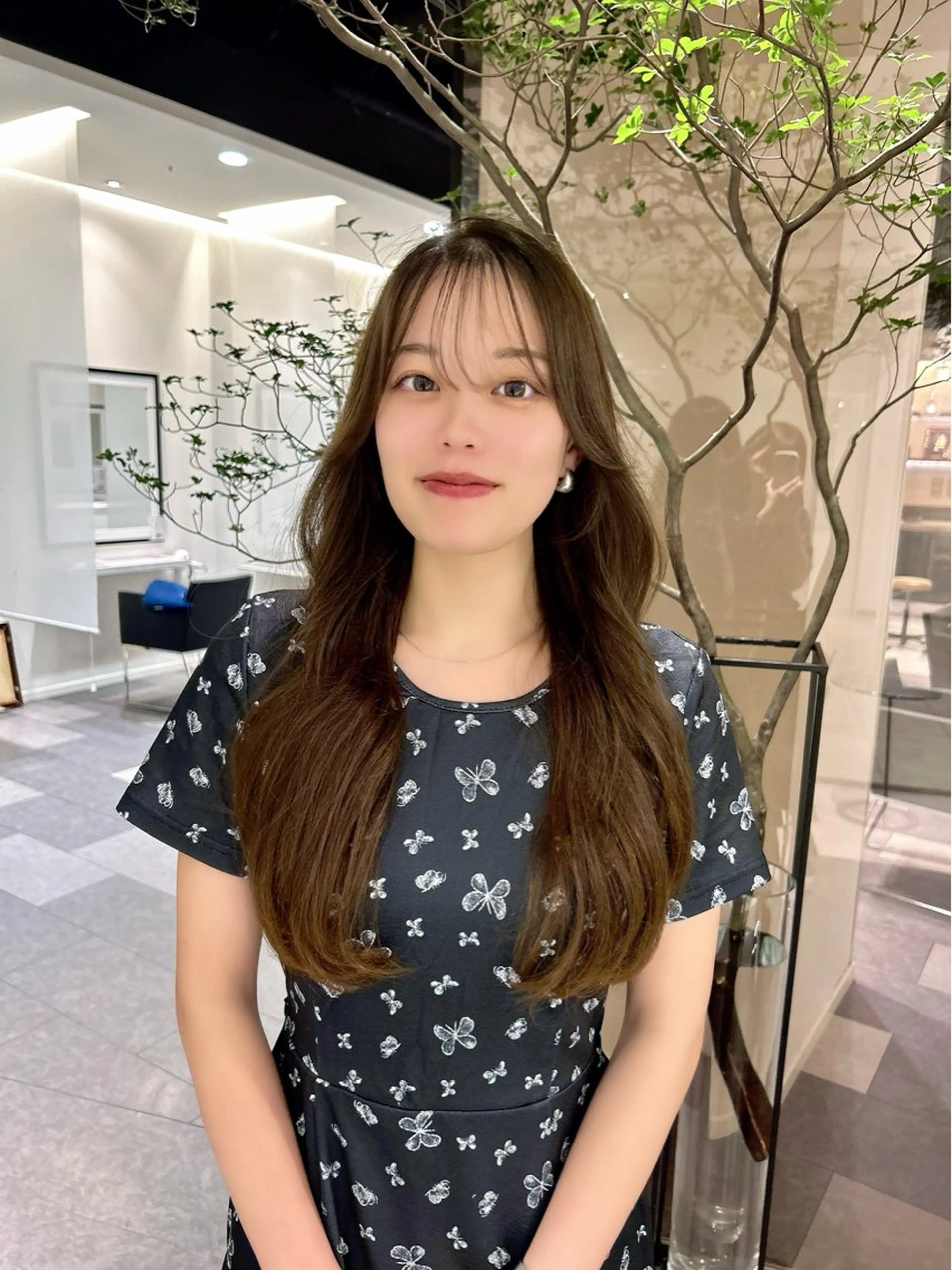 ロング カラー ベージュカラー ブリーチ ブリーチなしカラー ボブ くびれヘア カット ヘアカラー トリートメント 美髪矯正/ 伊藤 更のヘアスタイル