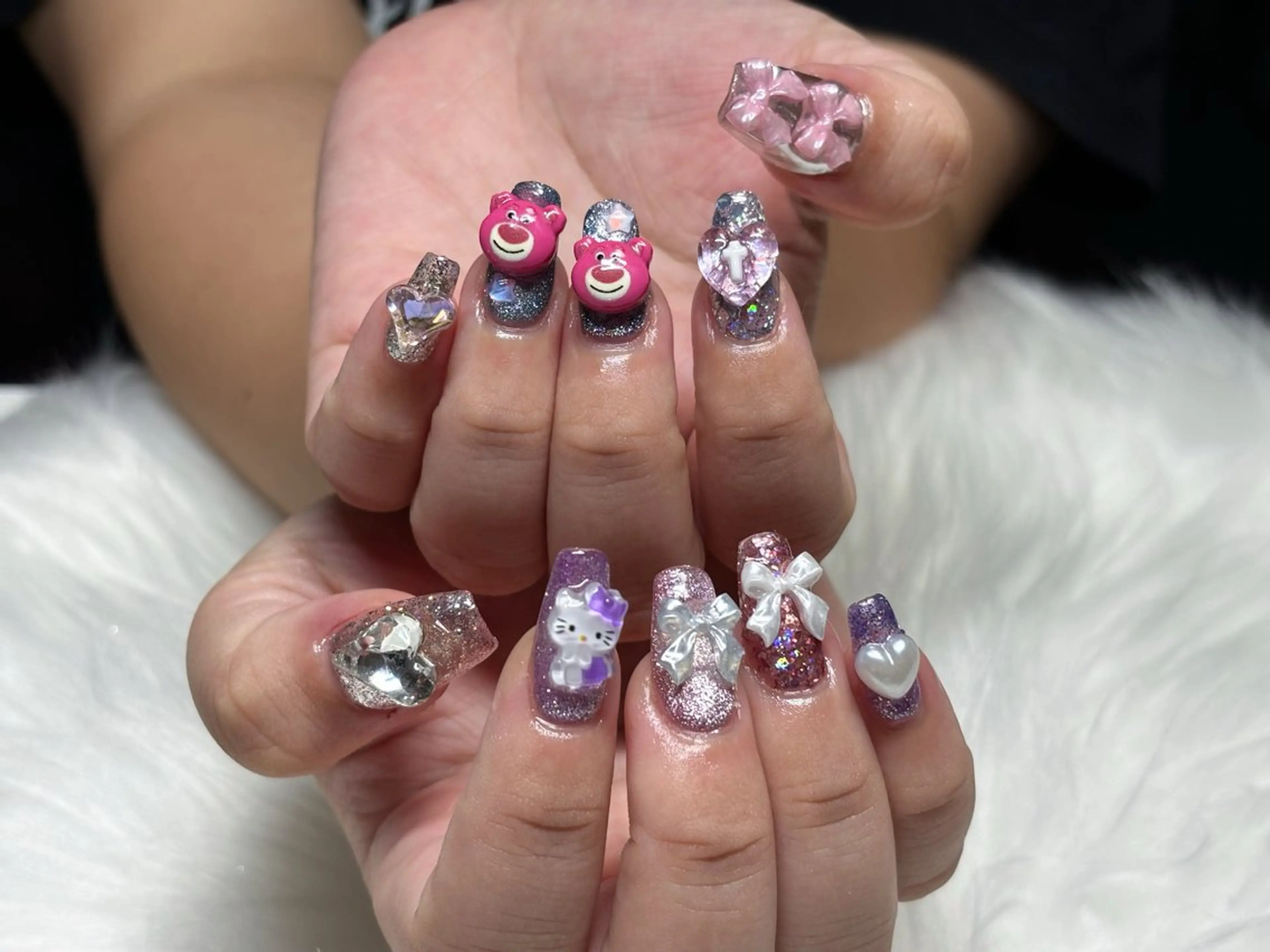 ネイル 長さ出し 番園 あかねのネイルデザイン