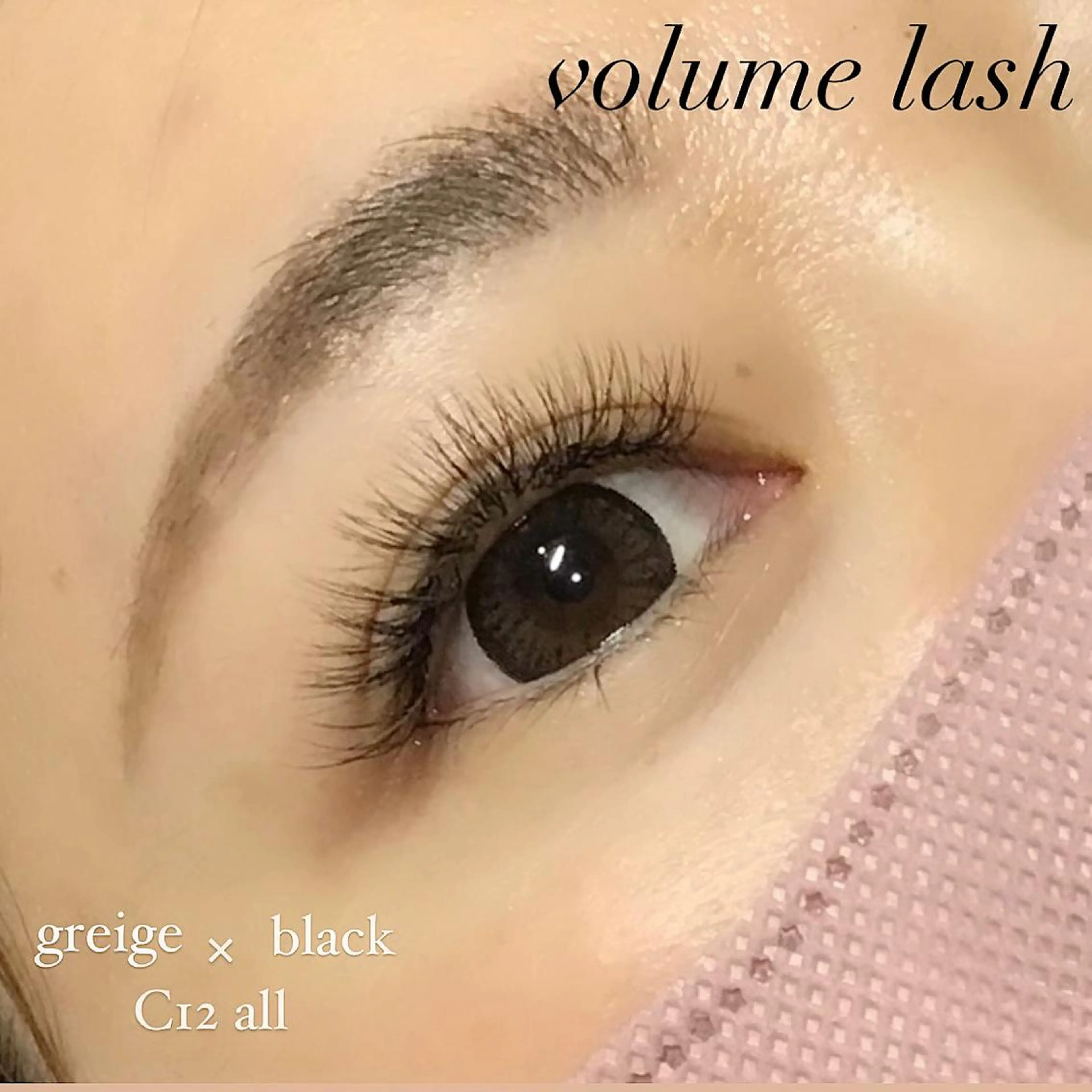 マツエク・マツパ ボリュームラッシュ Veil ayakaのマツエク・マツパデザイン