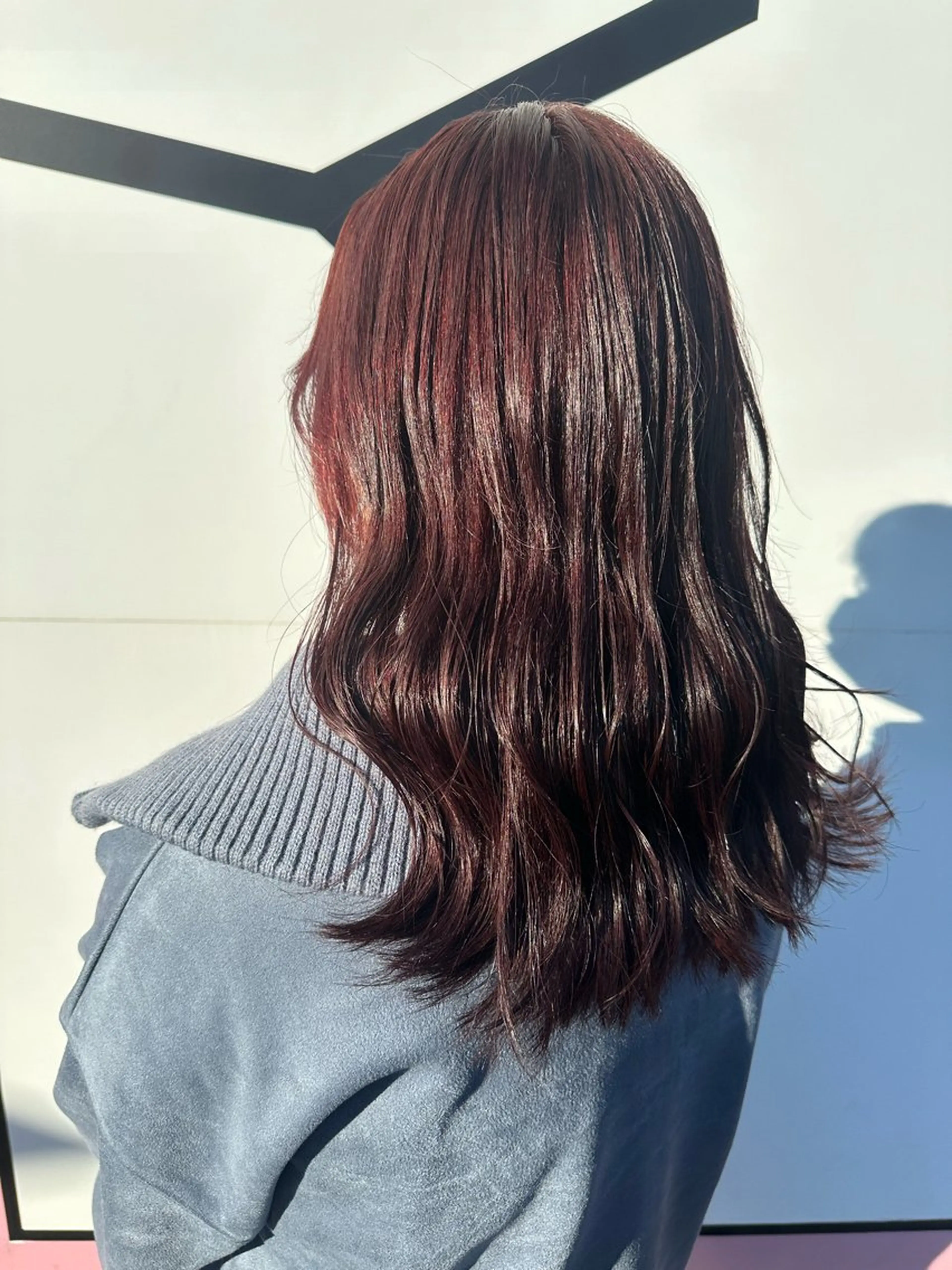 セミロング カラー カット ヘアカラー 💘韓国カラー💘 クルミのヘアスタイル