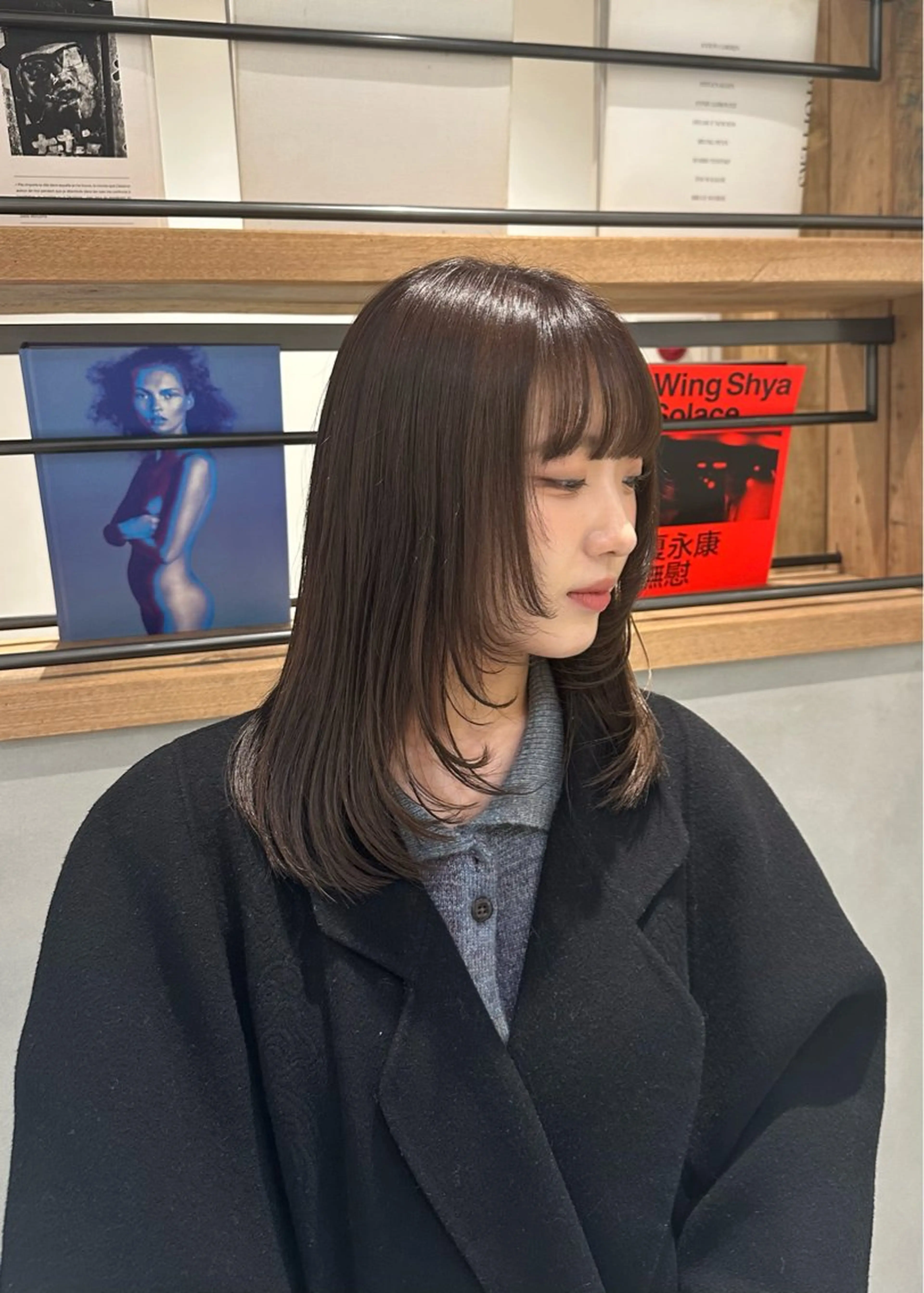ミディアム 顔周りカット レイヤーカット CYAN.大須店所属・小寺 柚初のヘアスタイル
