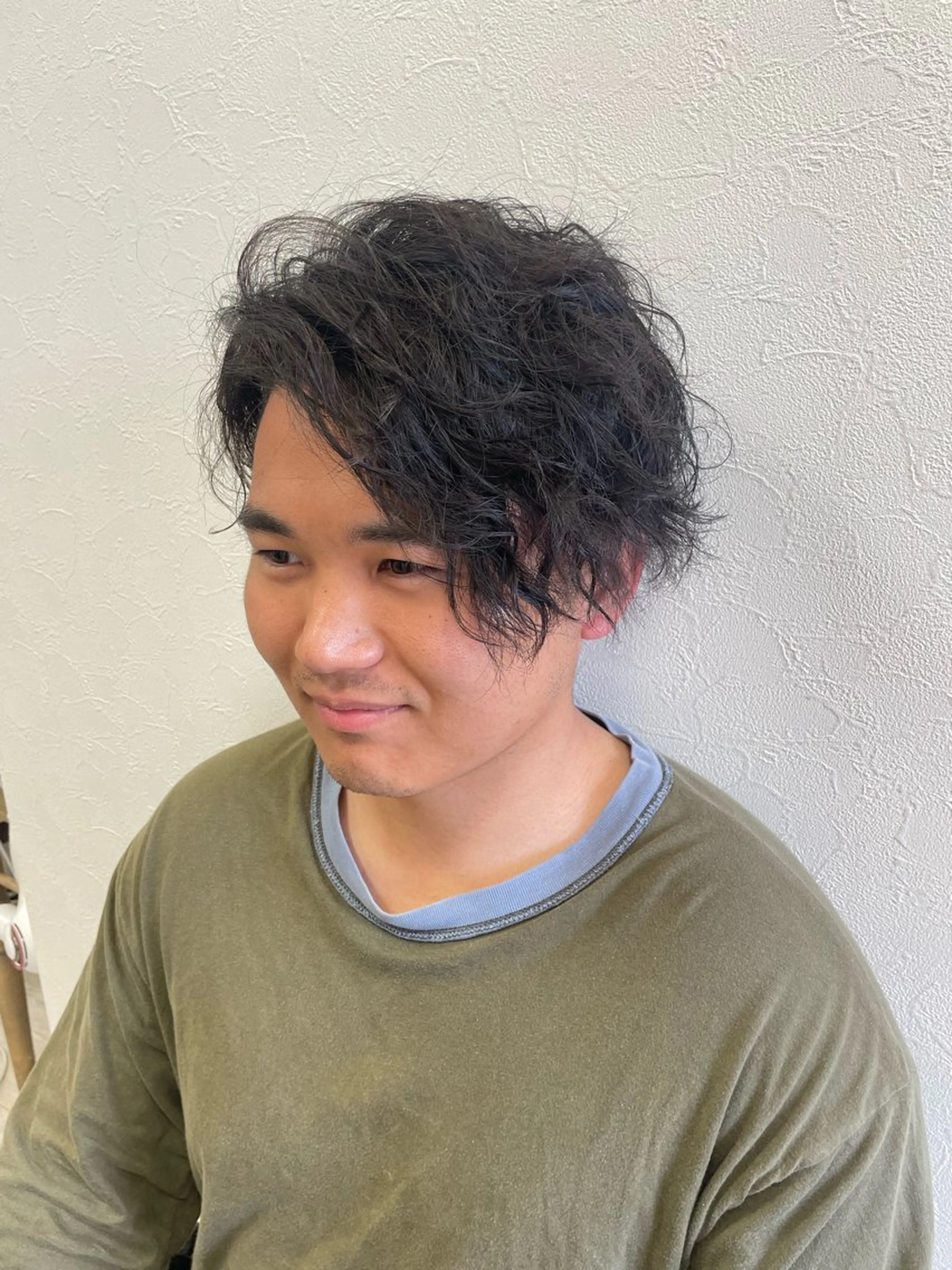 パーマ メンズ アイブロウ◎ rista藤岡佳世のヘアスタイル