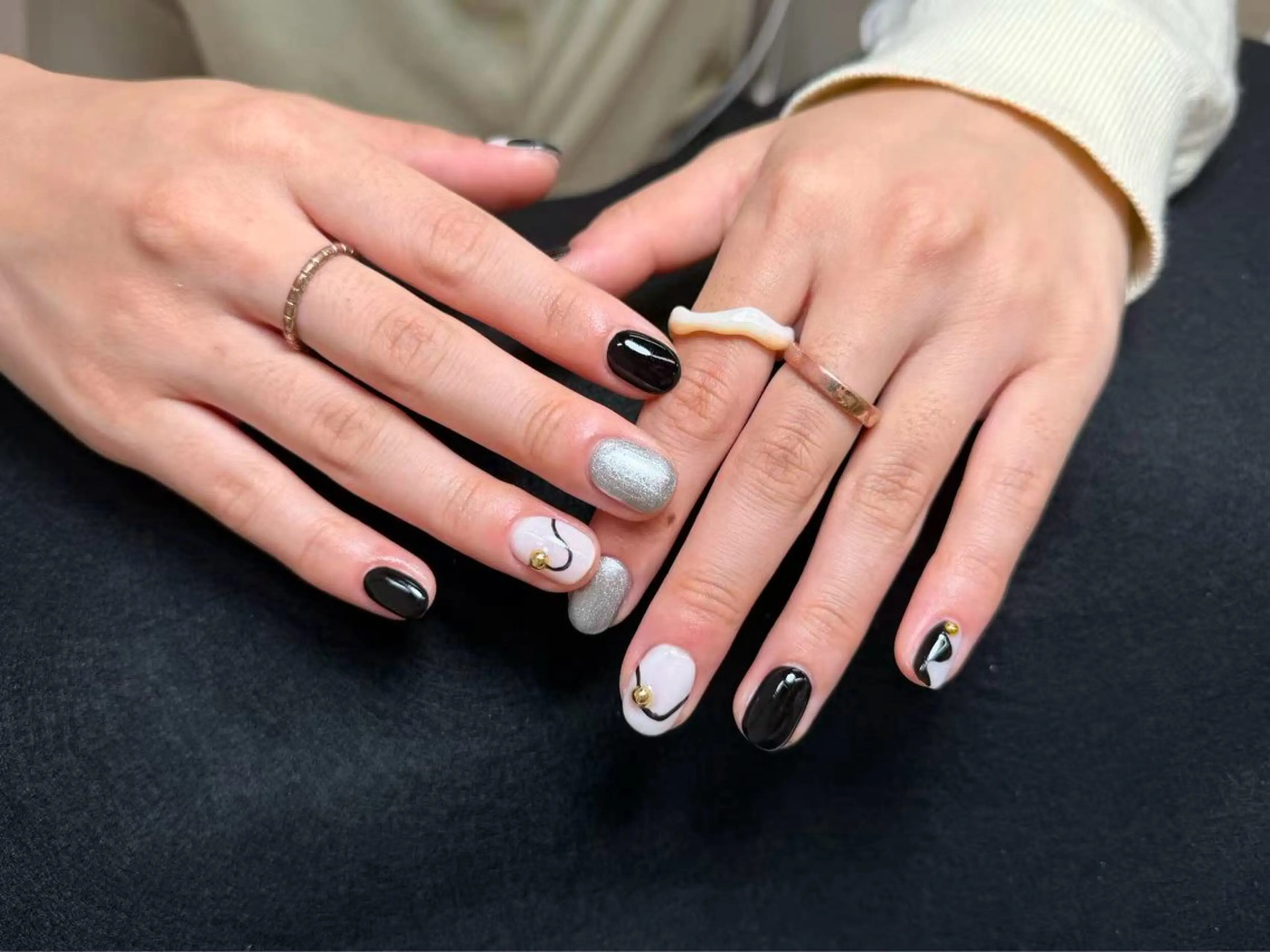 ネイル ハンドネイル ハンドケア Kaka_ パラジェル、長さだしのネイルデザイン