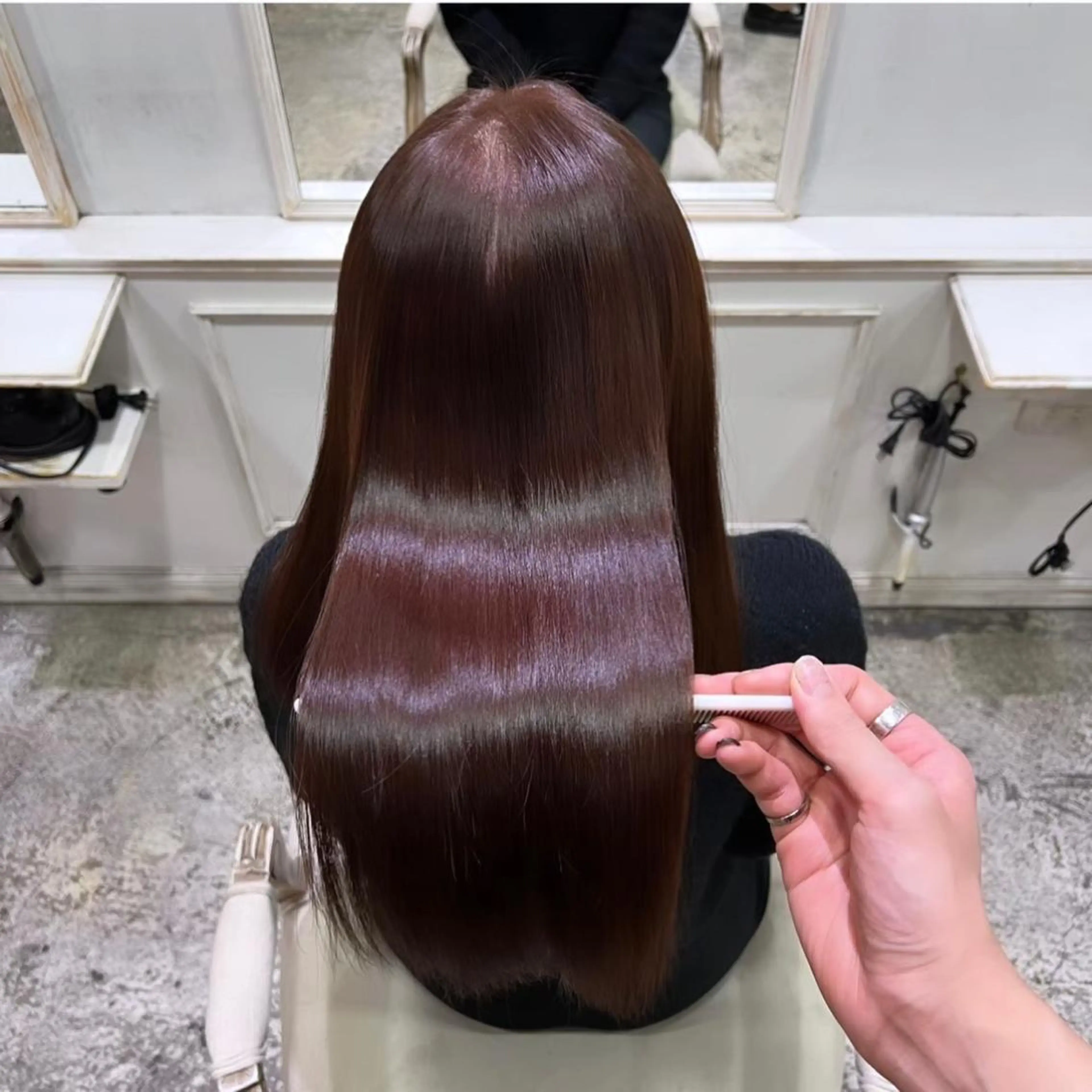 ロング カット トリートメント ⭐️ 美髪矯正 艶カラー ⭐️ユウキのヘアスタイル