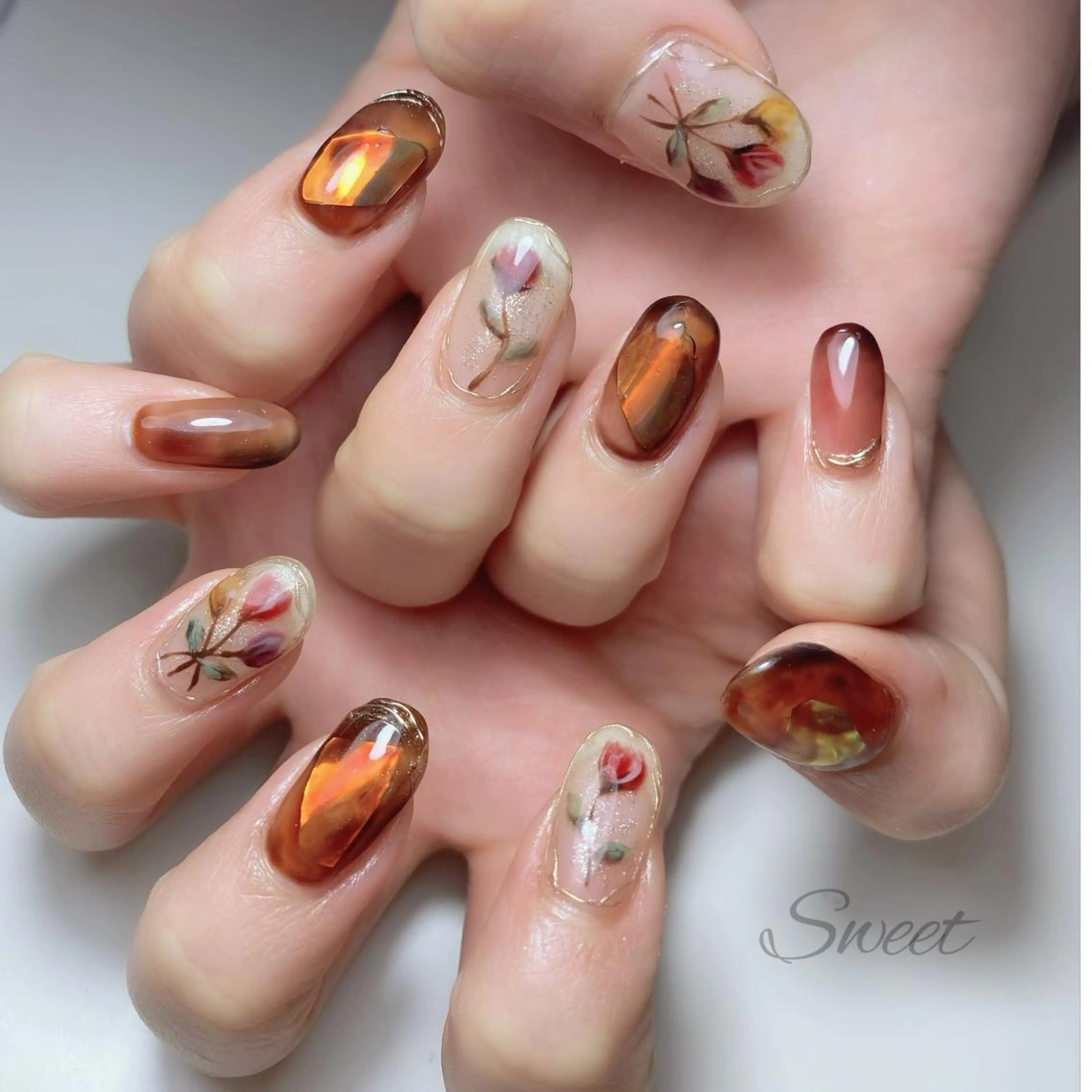 ネイル sweet 仲野陽子のネイルデザイン