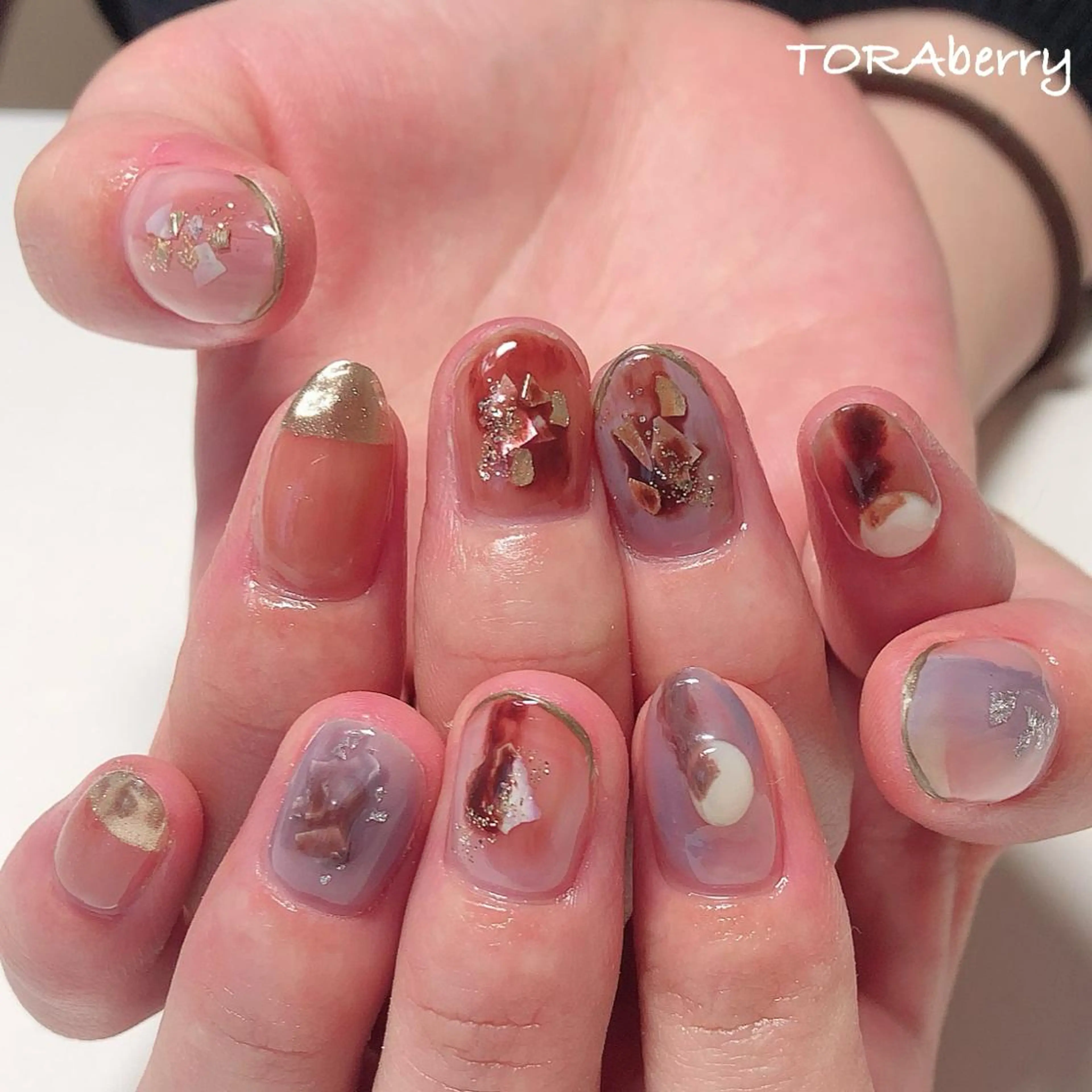 ネイル ニュアンスネイル ハンドネイル ネイリスト なつみのネイルデザイン