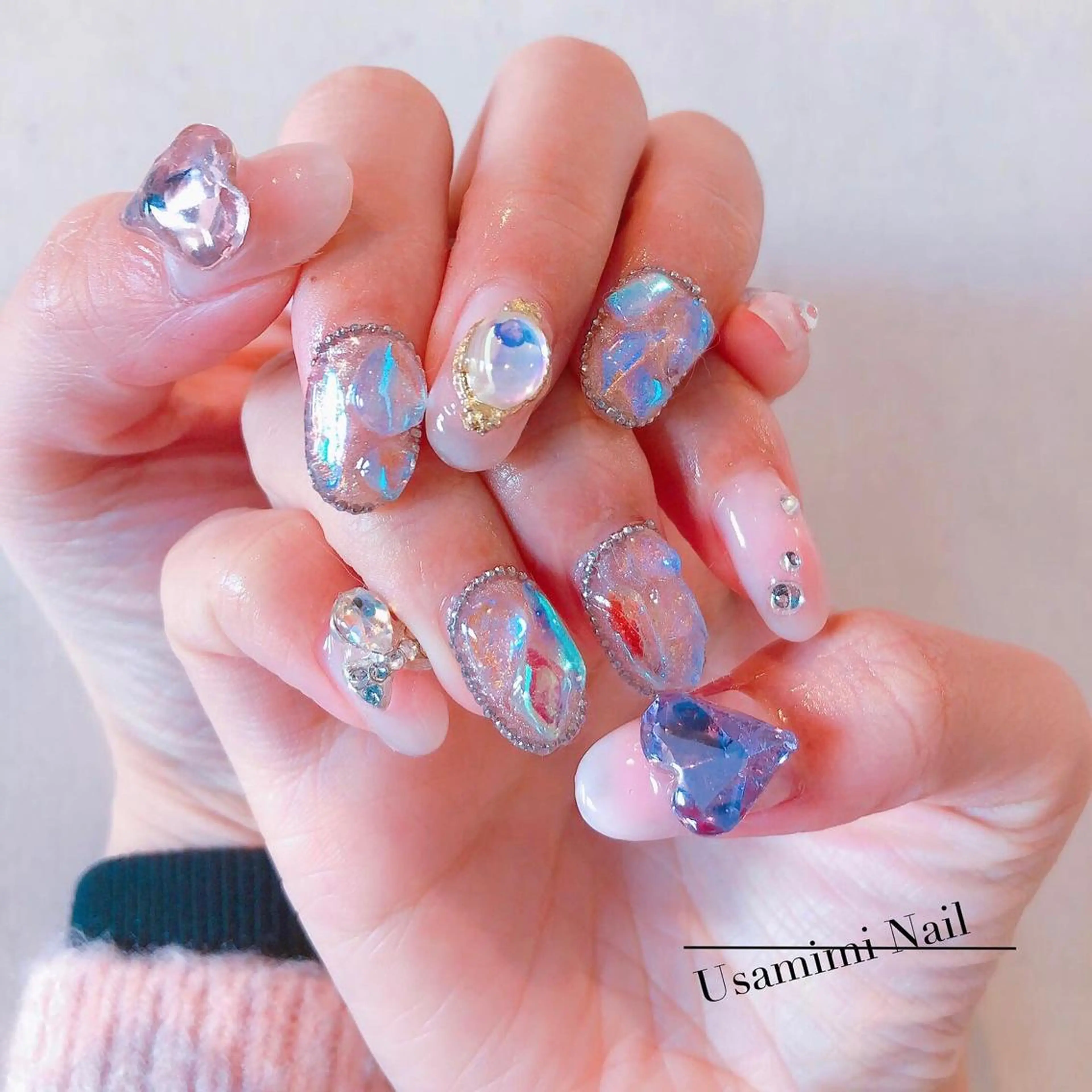 ミディアム ネイル USAMiMi 🐰💕のネイルデザイン