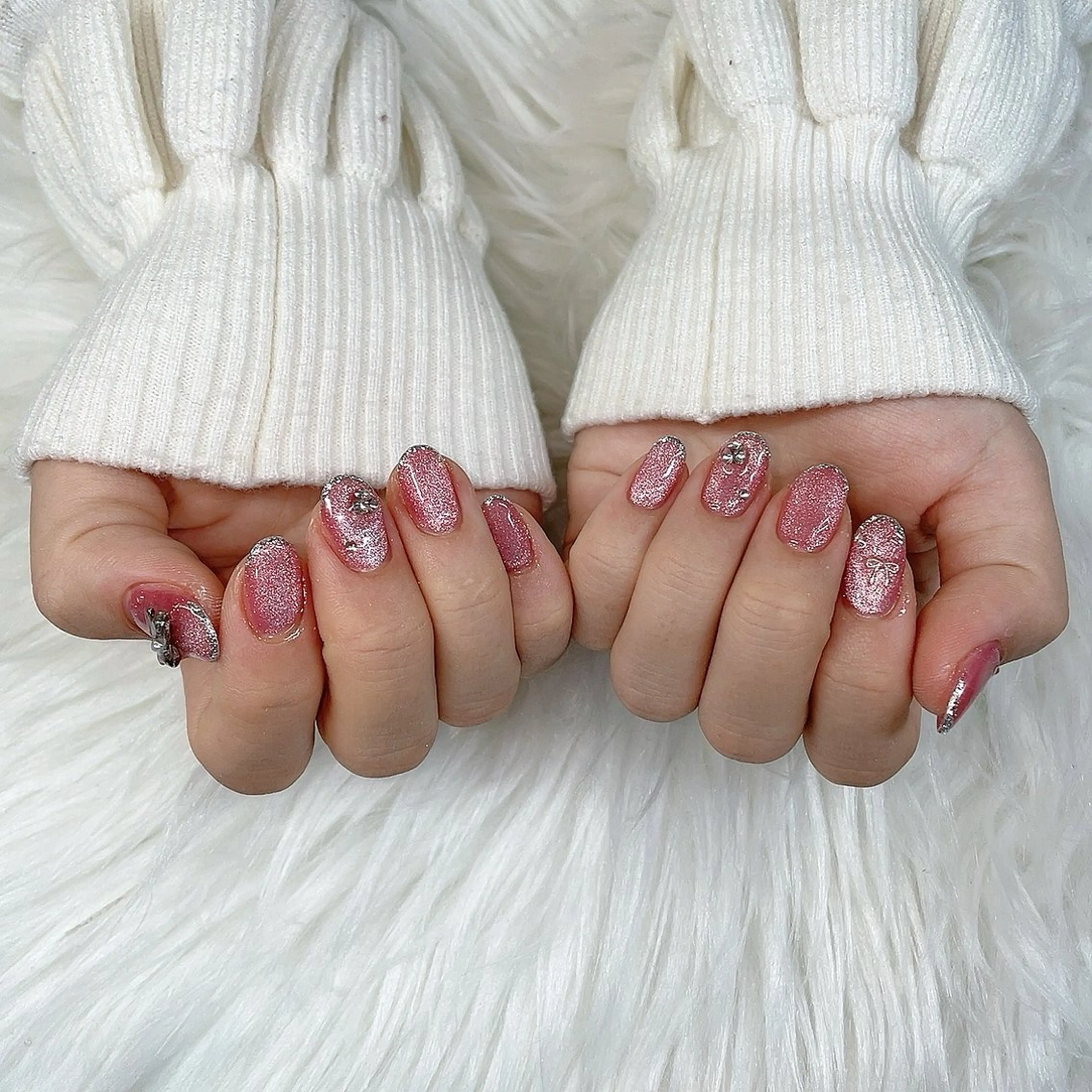 ネイル マグネットネイル ハンドネイル BLUEM みおちのネイルデザイン