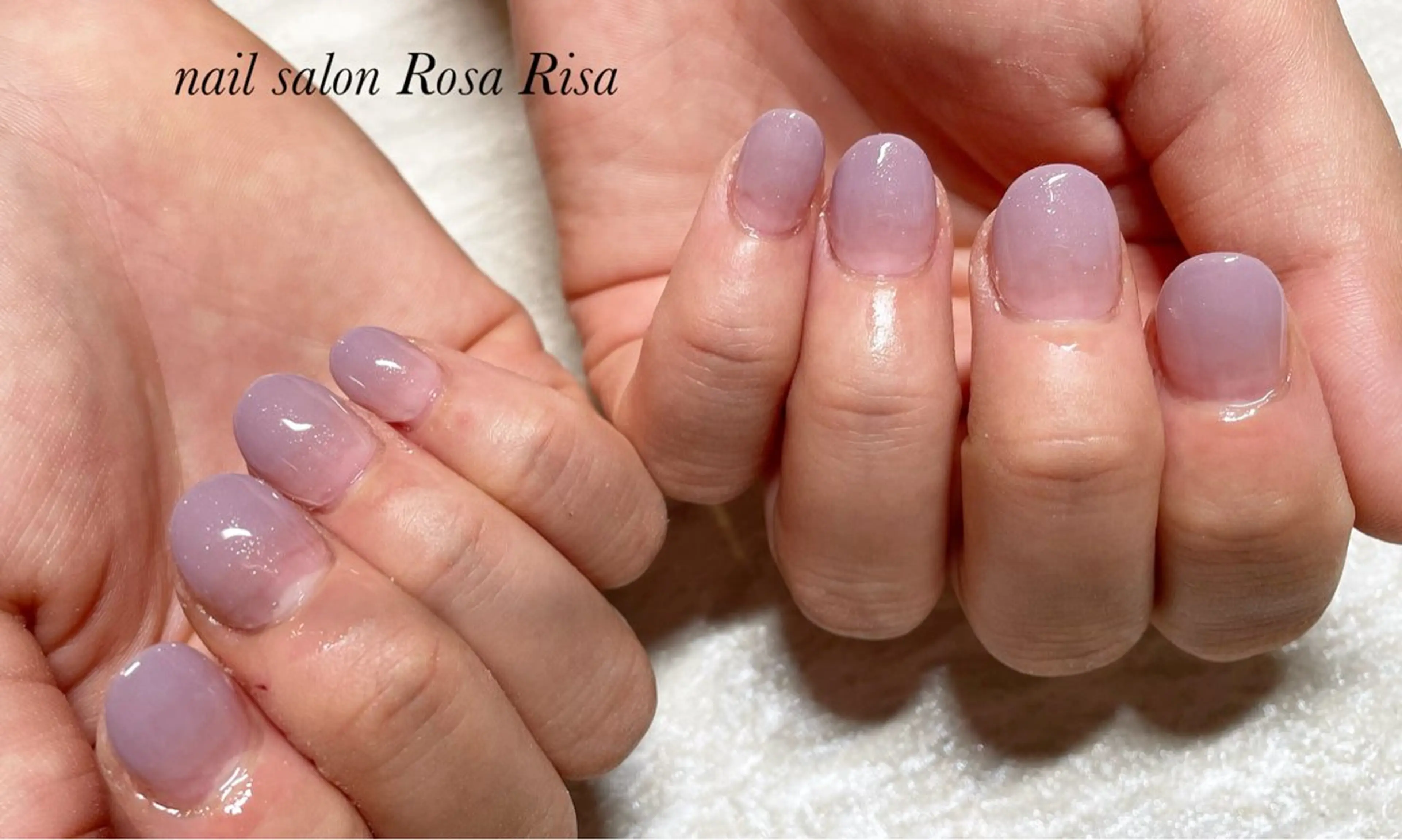 ネイル パープル ハンドネイル ネイルスタジオ シェイクユアハンズのネイルデザイン