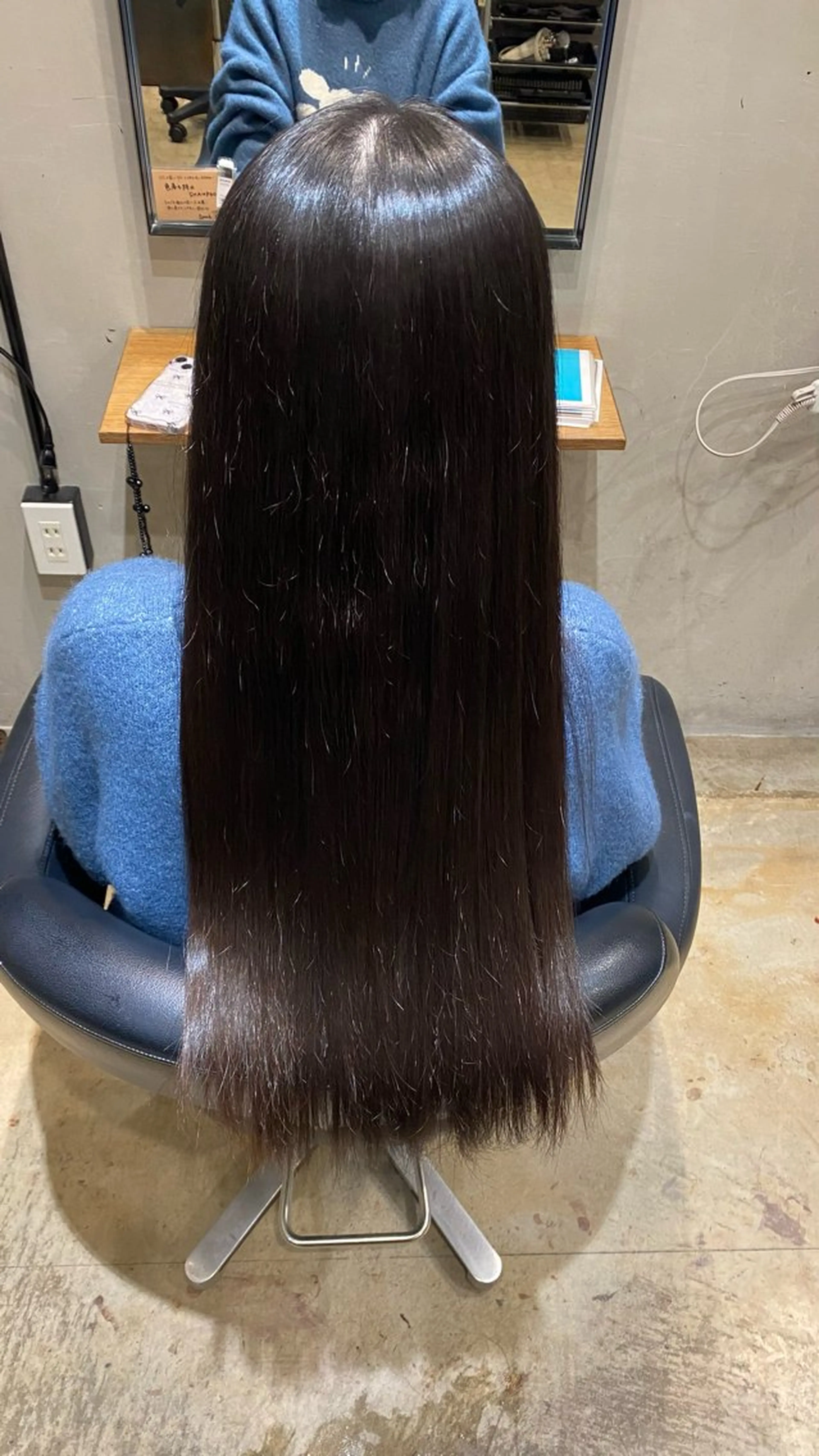 縮毛矯正 さわ/ 博多/色素薄めカラーのヘアスタイル