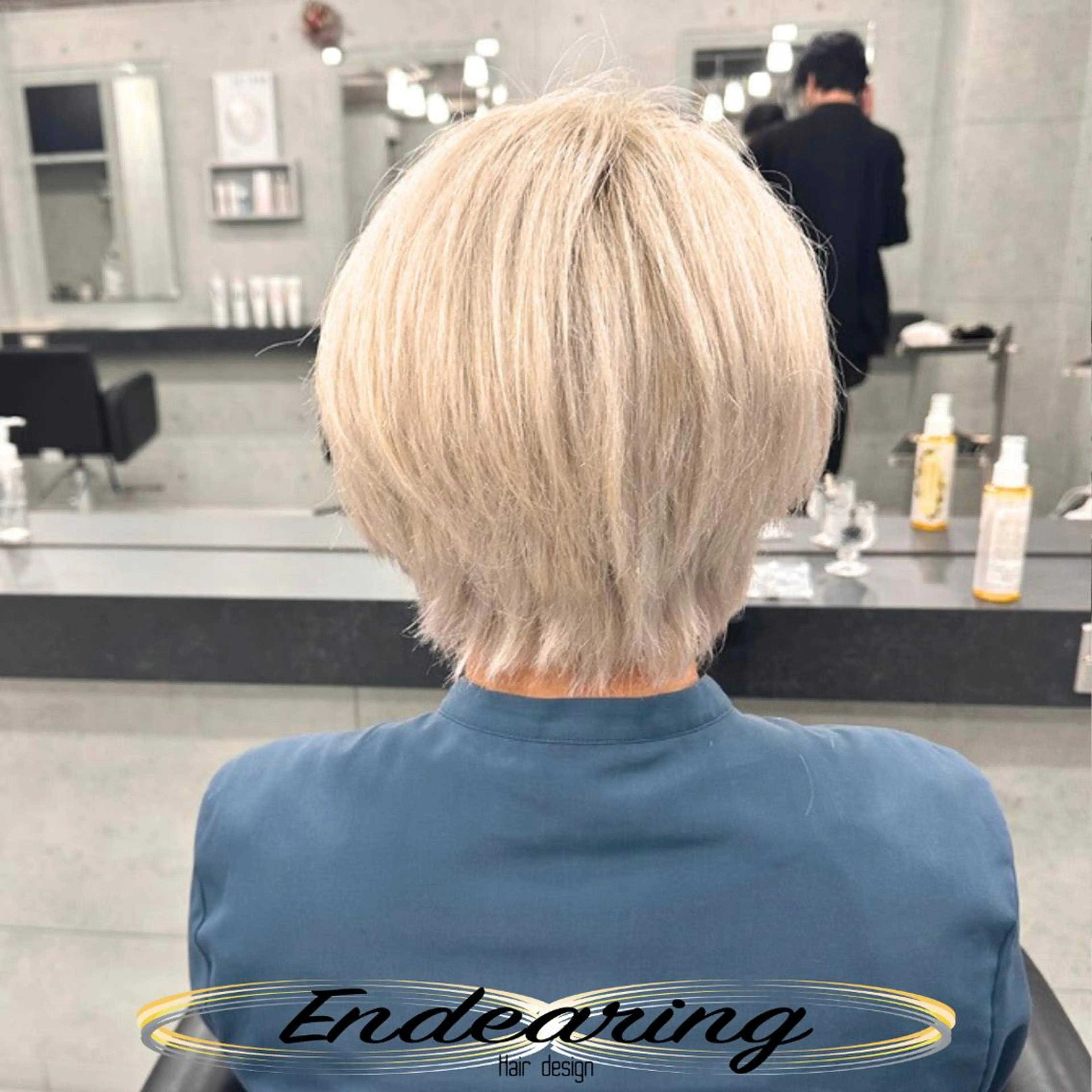 カラー ブリーチ 透明感カラー ヘアカラー Endearing 銀座/レイヤーカットのヘアスタイル