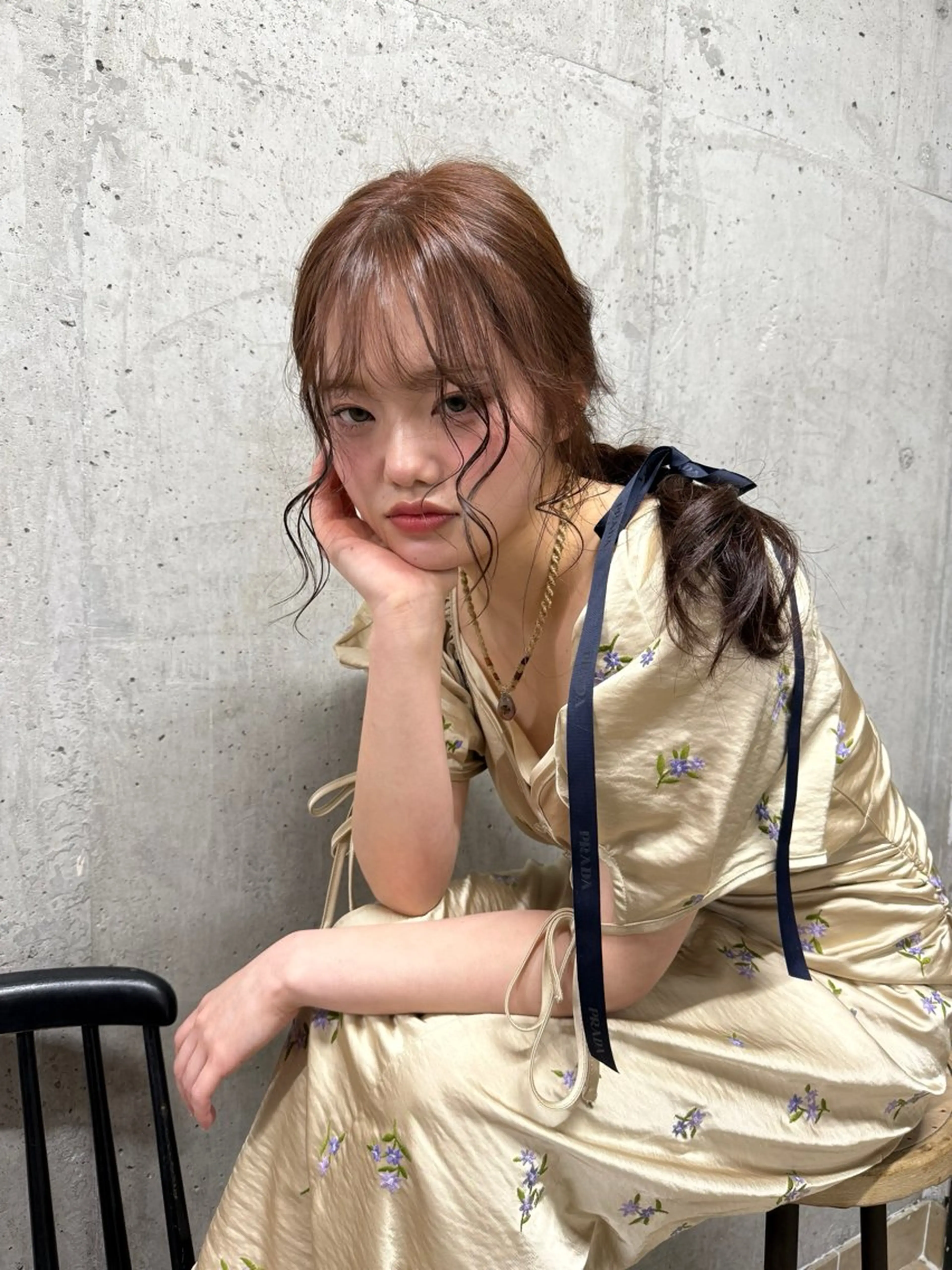 カラー YURiA レイヤー🫧暖色のヘアスタイル