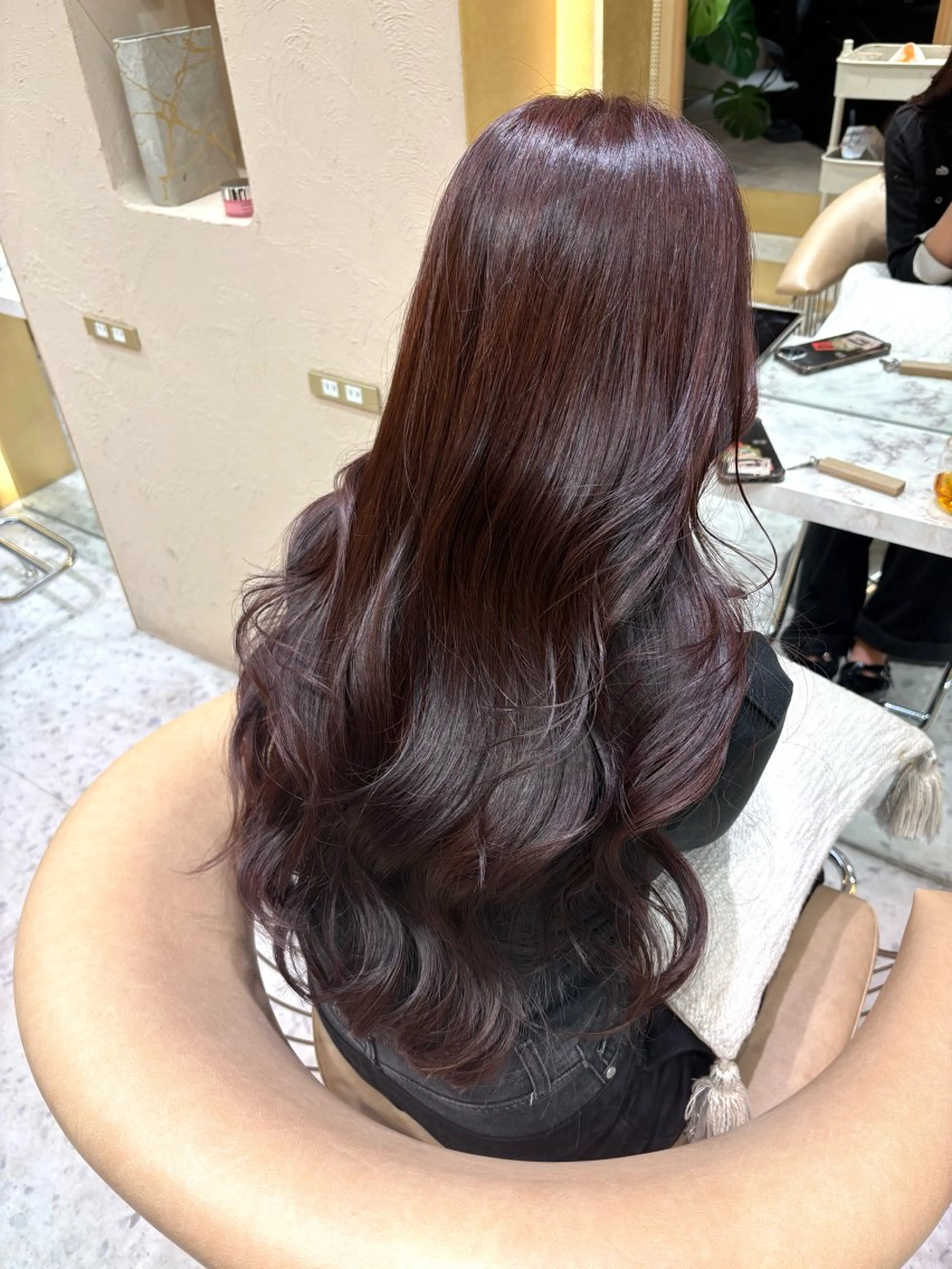 ロング カット ヘアカラー Kanami/韓国風 /艶カラーのヘアスタイル