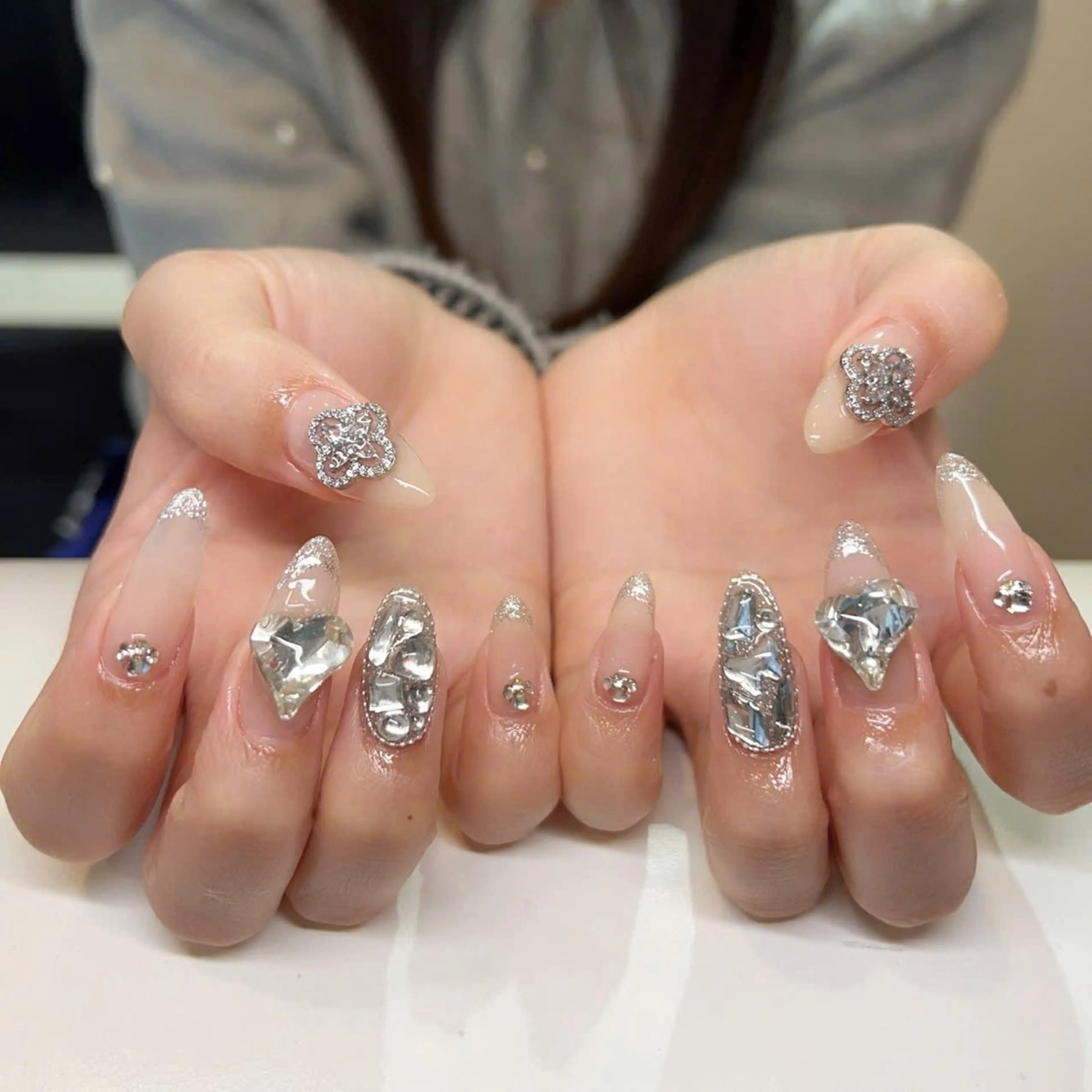 ネイル チークネイル 桜ネイル フットネイル ジェルネイル ハロウィン XIINH NAIL SALONのネイルデザイン