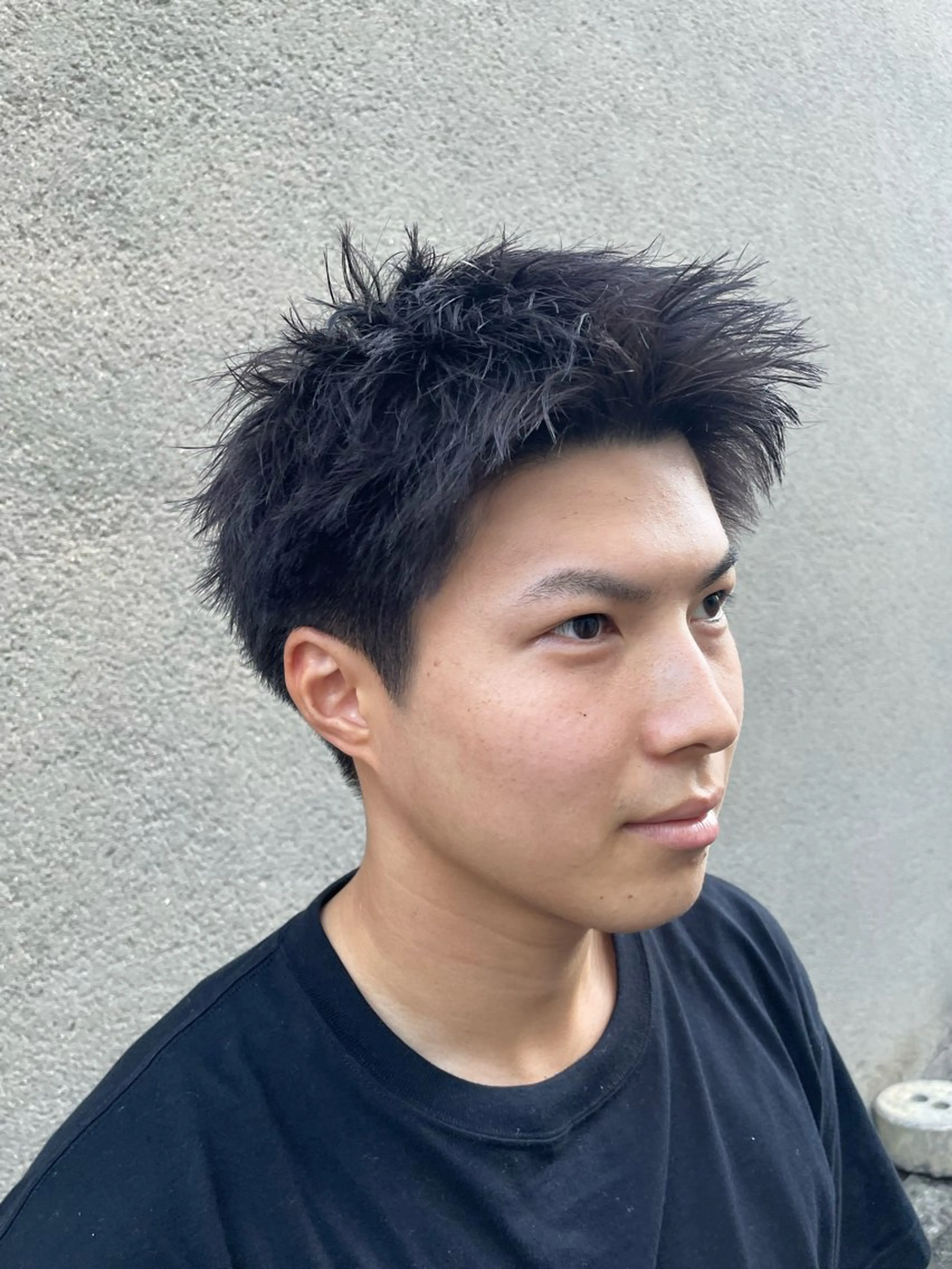 メンズ メンズブリーチ カット 慎太朗/パーマ/ボブ /センターパートのヘアスタイル