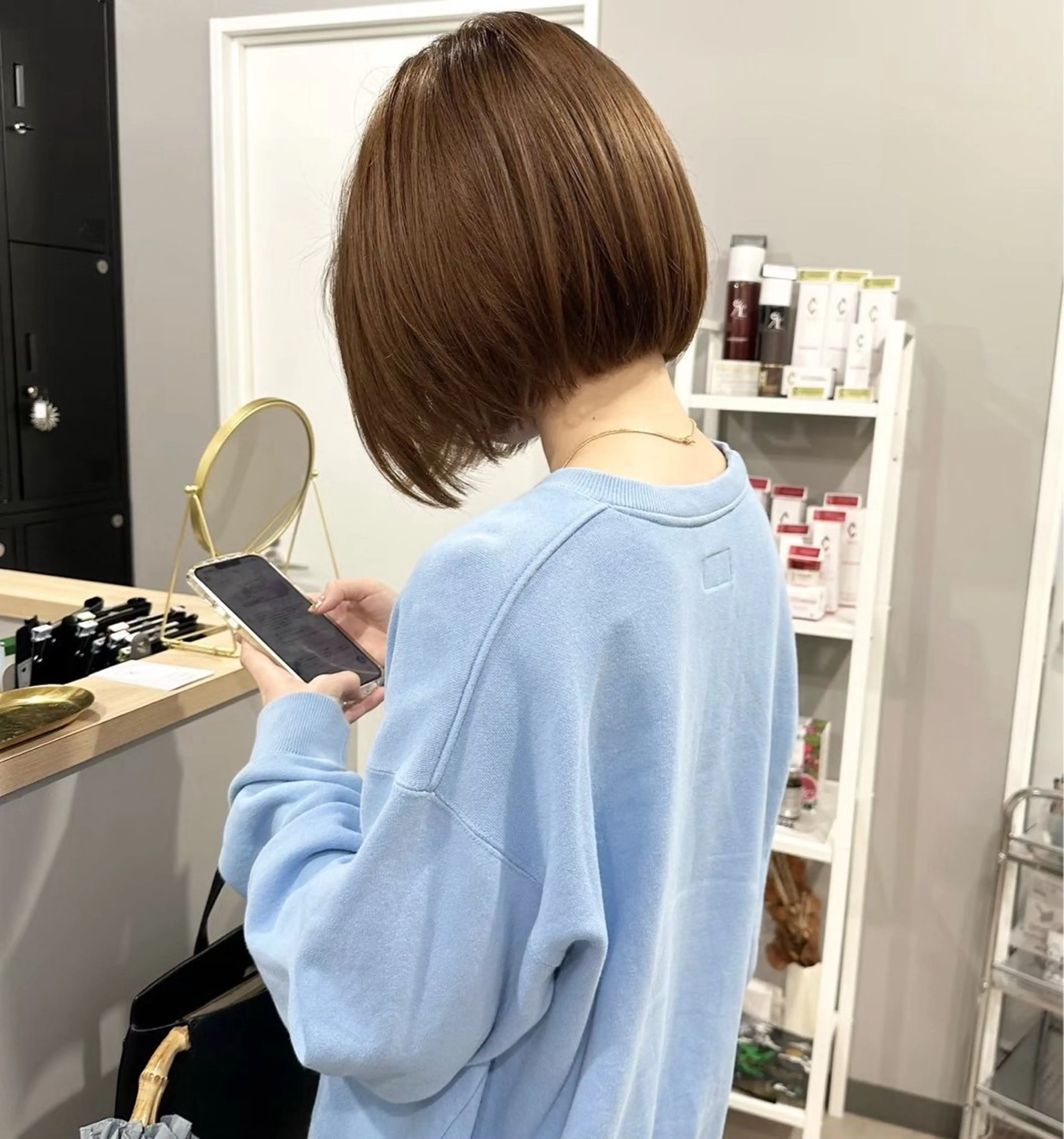 ショート カラー 🌬️attrait 髪質改善/個室サロンのヘアスタイル