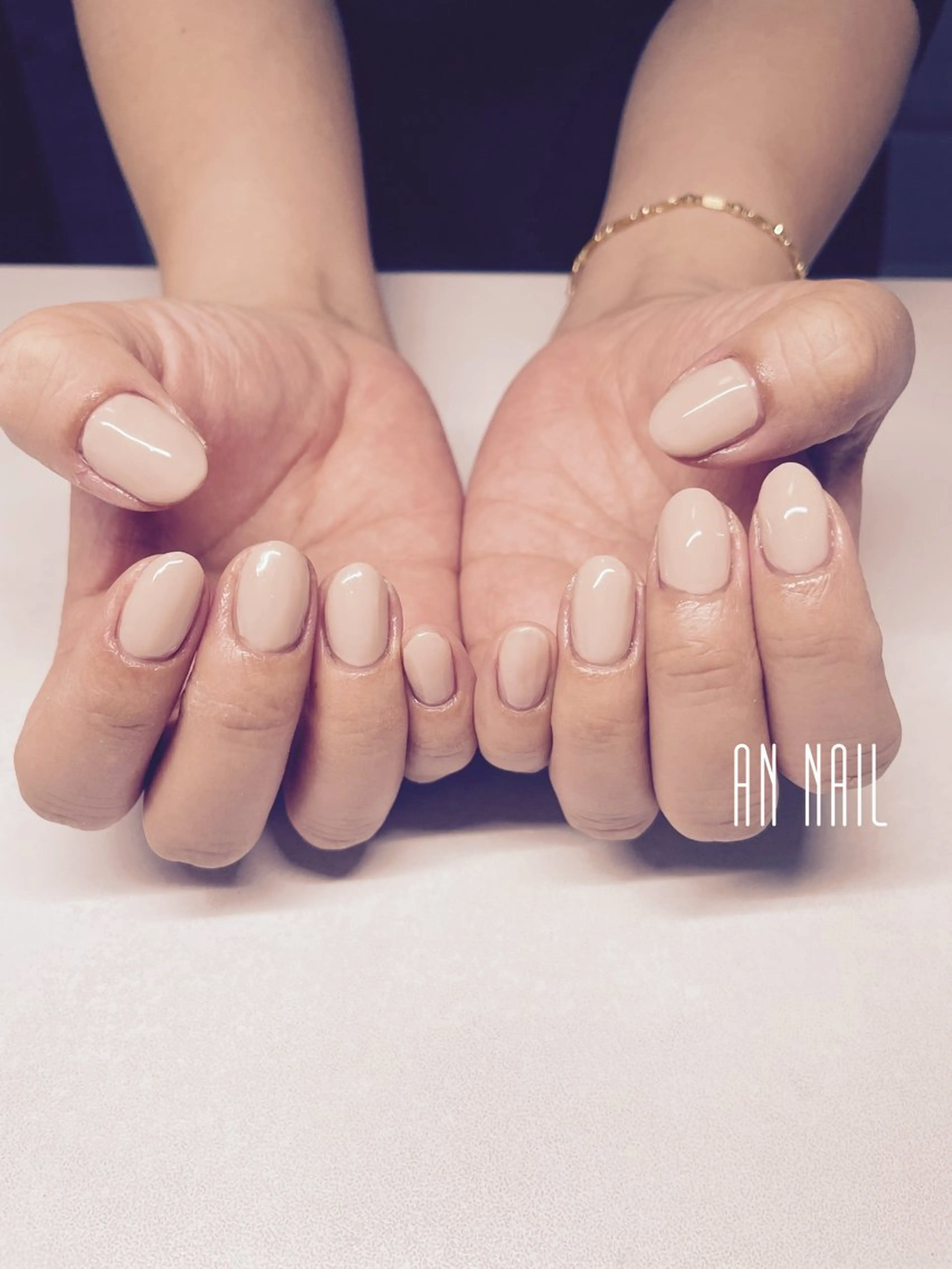 ネイル ハート オフィスネイル ワンカラーネイル シンプルネイル ハンドネイル AN Nailのネイルデザイン