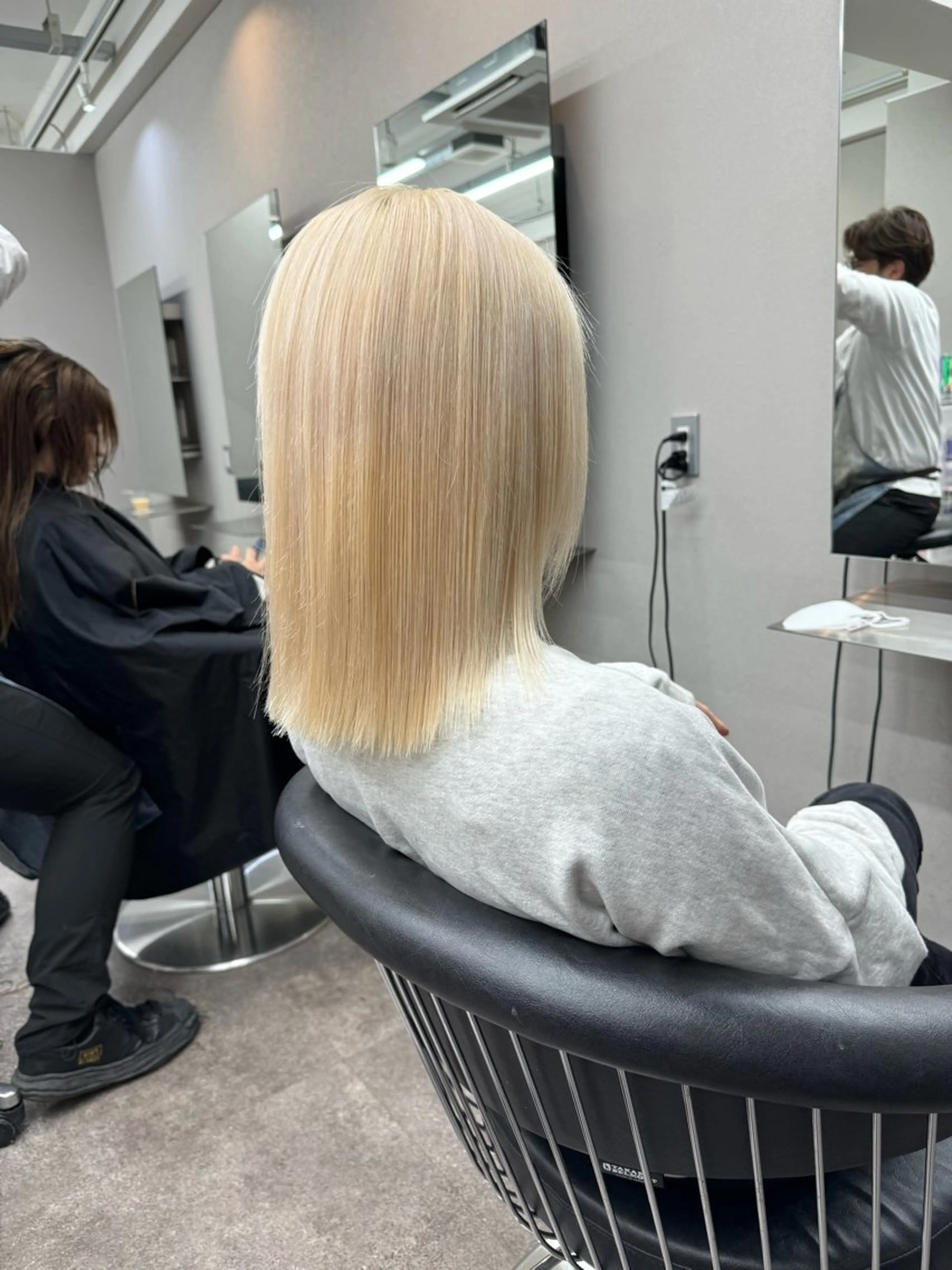 ミディアム ヘアカラー 新越谷ハイトーン/ 透明感カラー/ryuのヘアスタイル