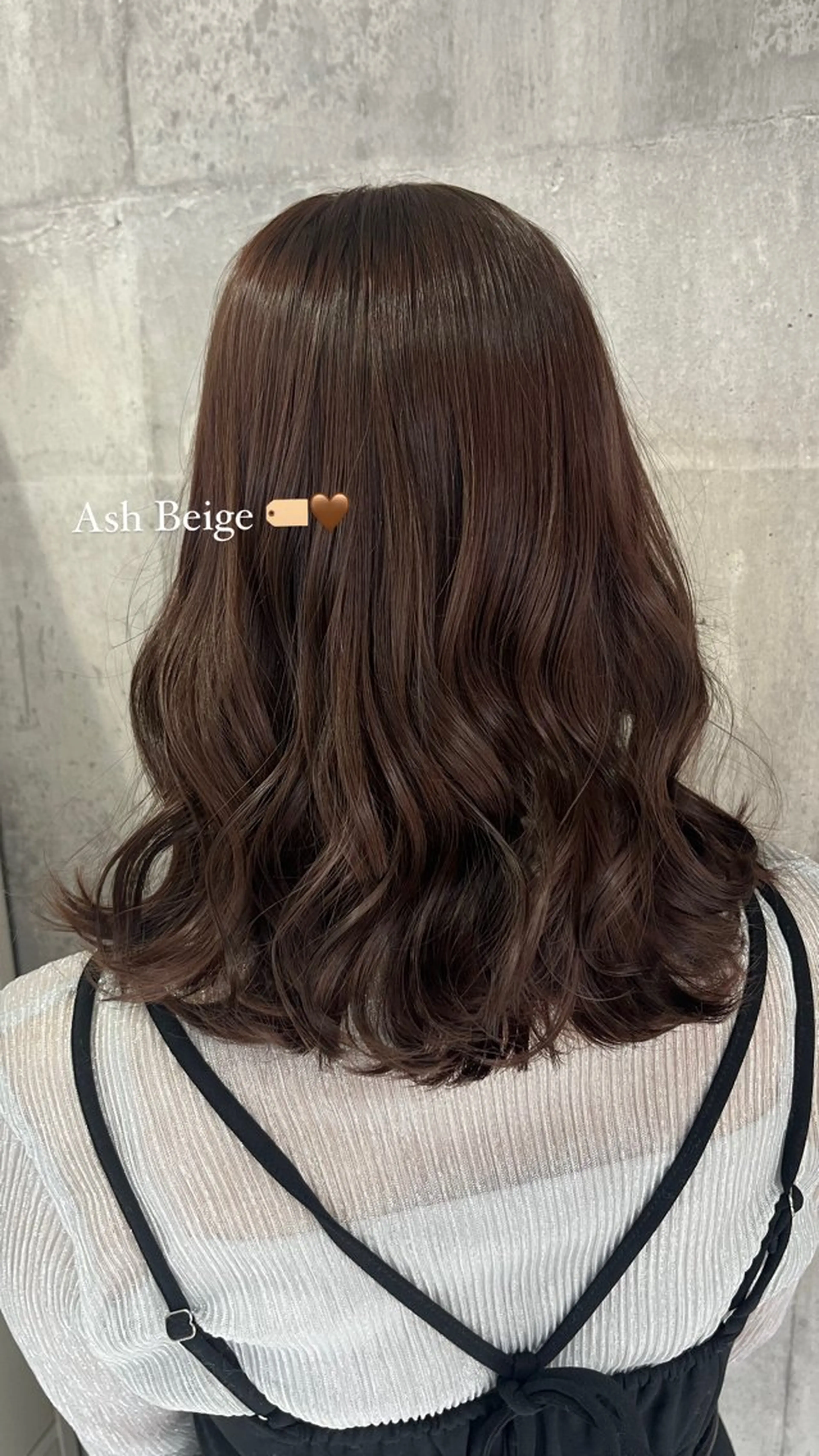 ミディアム カラー ブラウンカラー ♡🎀垢抜け透明感 カラーaomi🐇♡のヘアスタイル