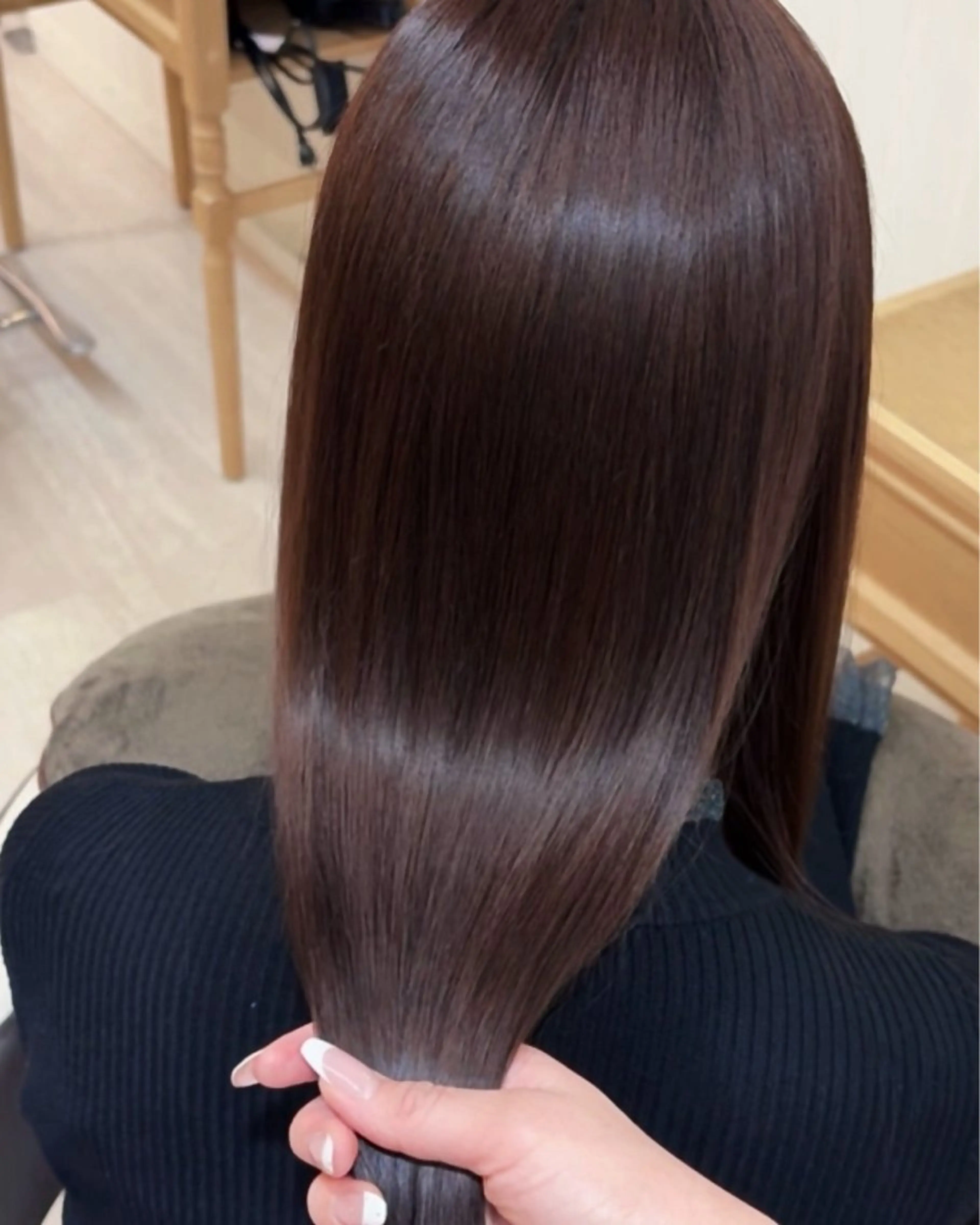 セミロング カラー ヘアカラー トリートメント 🪐韓国／グレージュ ／ ｓａｋｕｒａ☽⋰のヘアスタイル