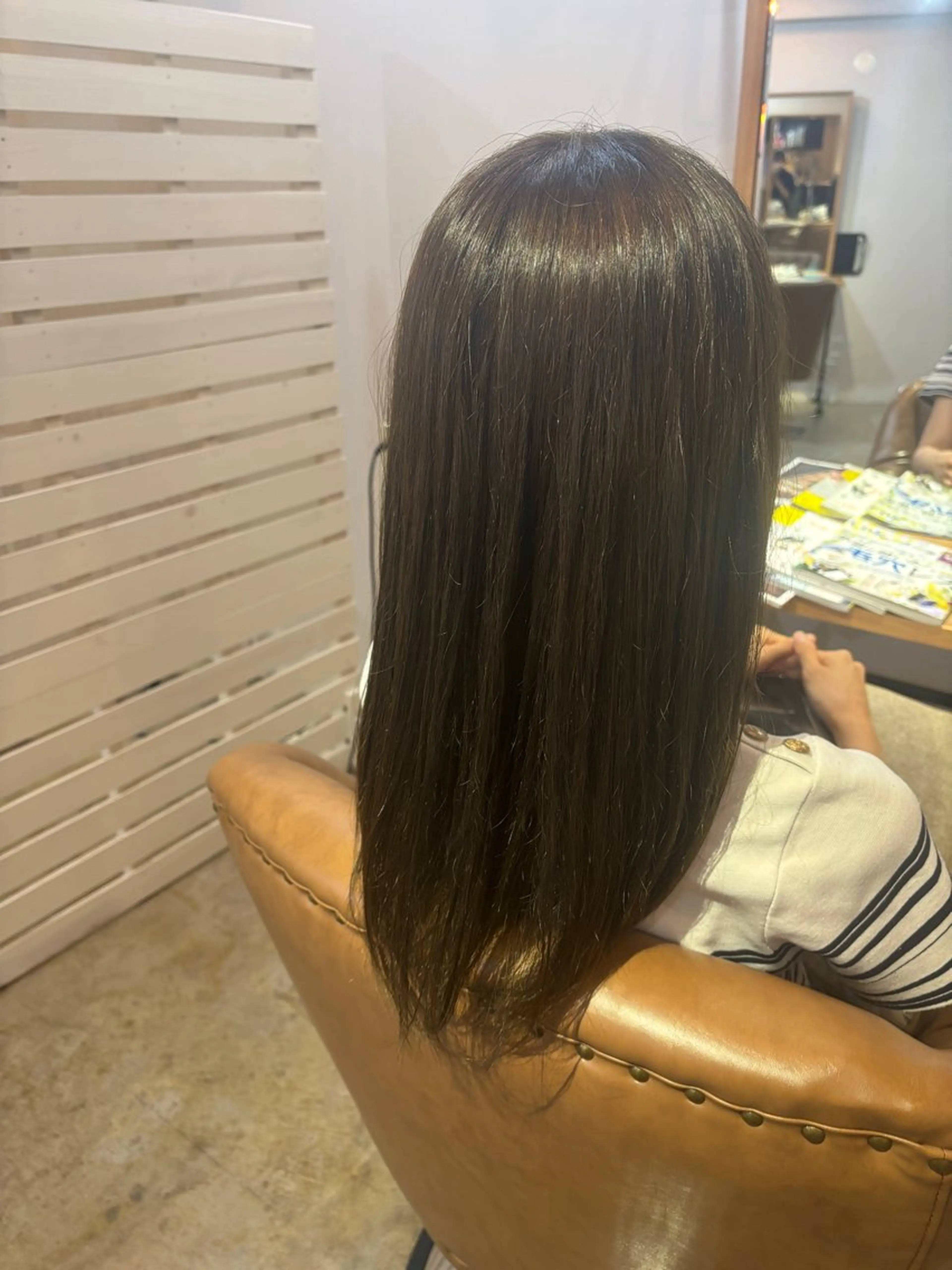 ロング カラー ブラウンカラー マットブラウン hair room sheeps所属・tisaki ✨のヘアスタイル