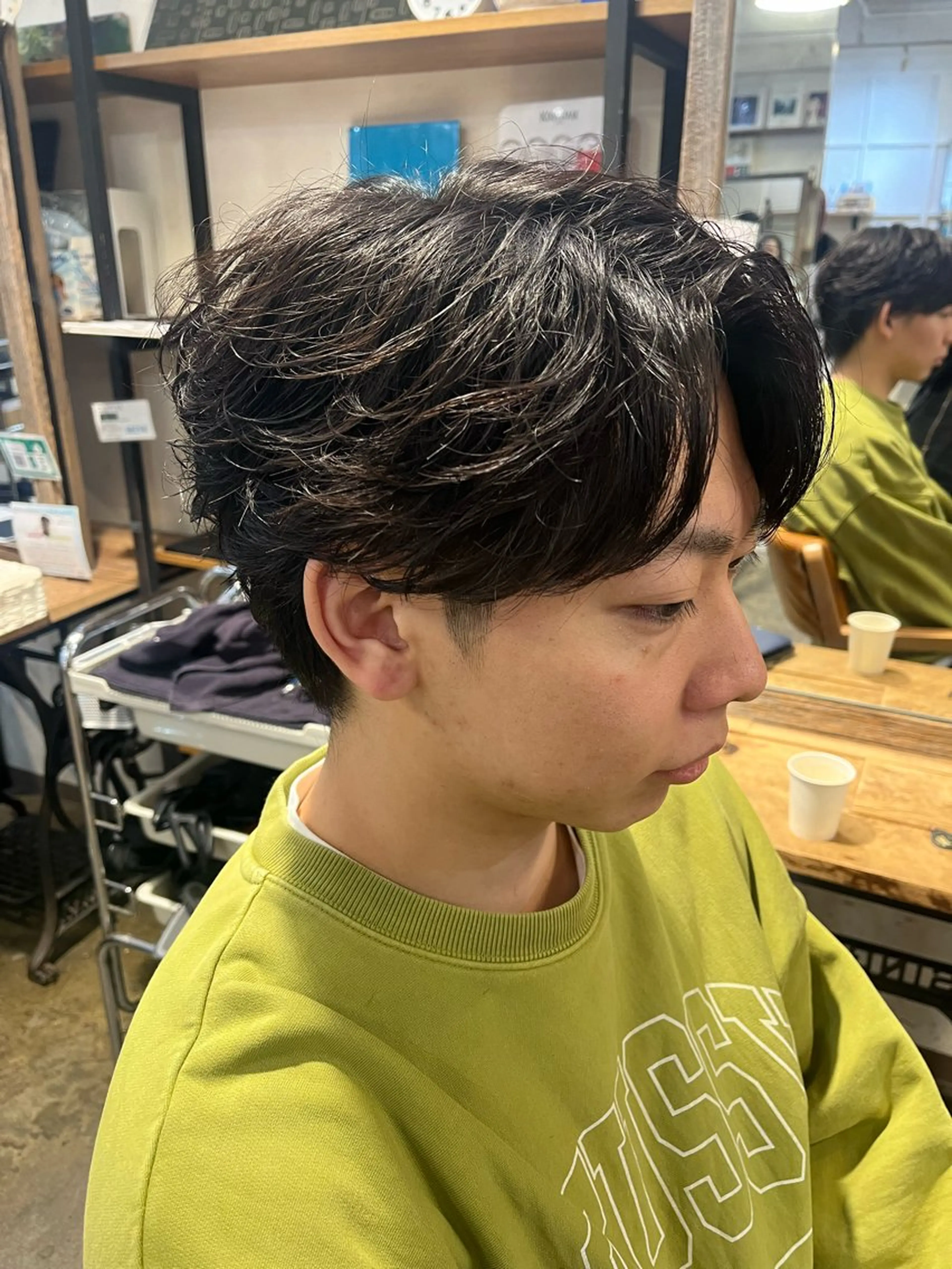 ショート パーマ メンズ フェザーパーマ メンズパーマ カット パーマ パーマ指名👑No. 1/koutaのヘアスタイル