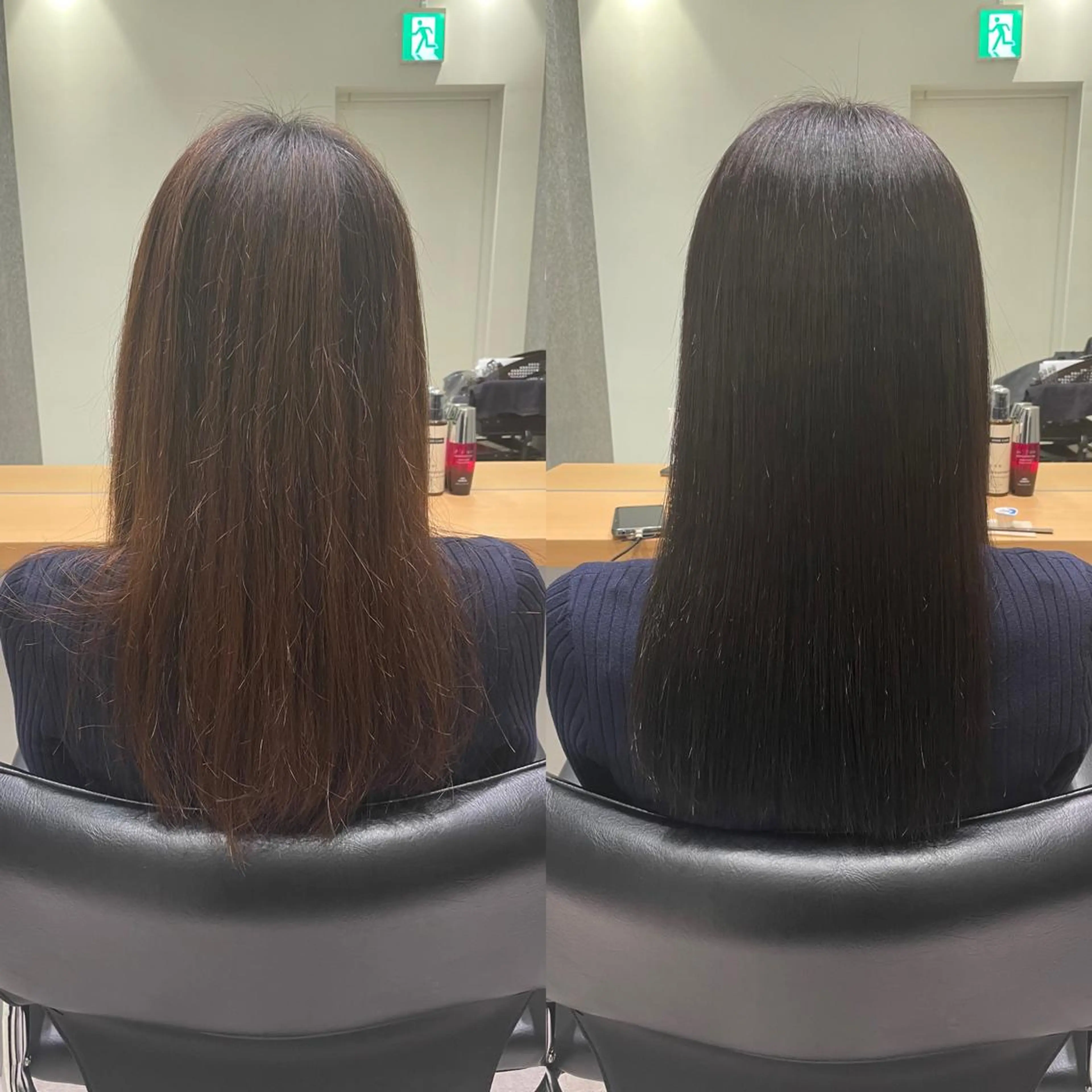 ミディアム カラー 透明感カラー イルミナカラー トリートメント 髪質改善ヘアケア 艶髪特化/上田のヘアスタイル