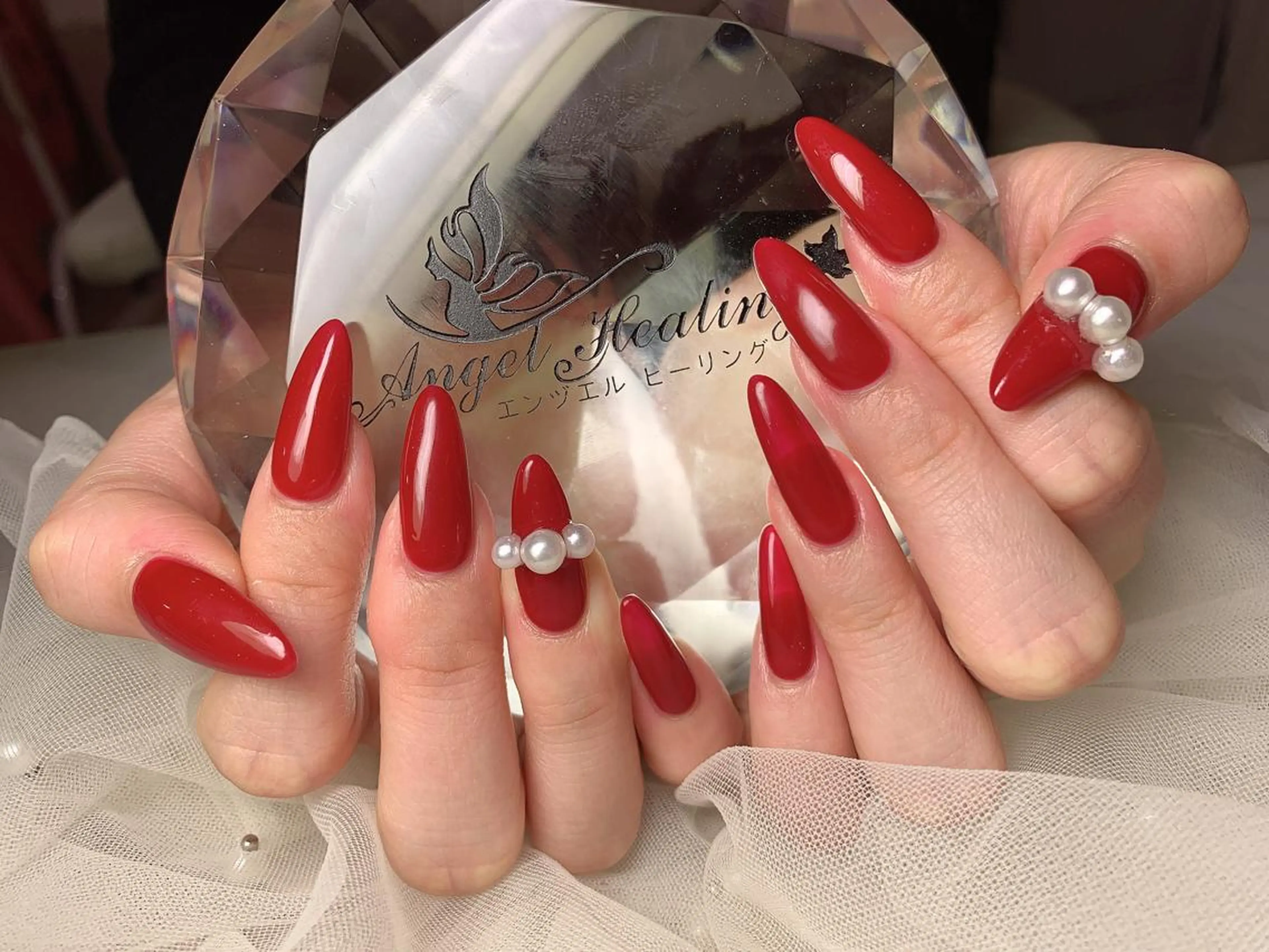 チップ長さ出し10本2本アートの写真